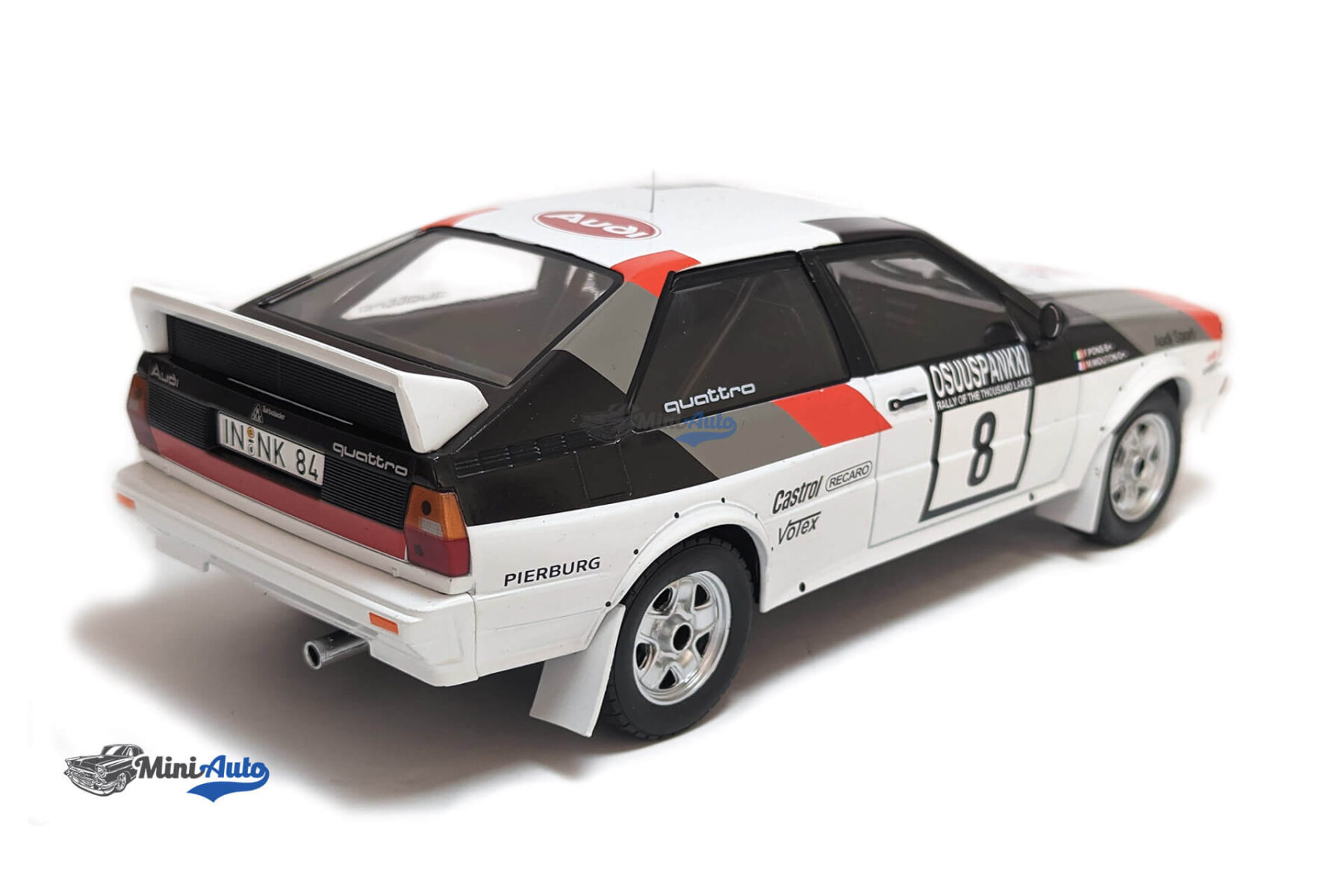 Audi Quattro, No.8, Rallye WM, 1000 Lakes Rally 1982 - White - Image 7