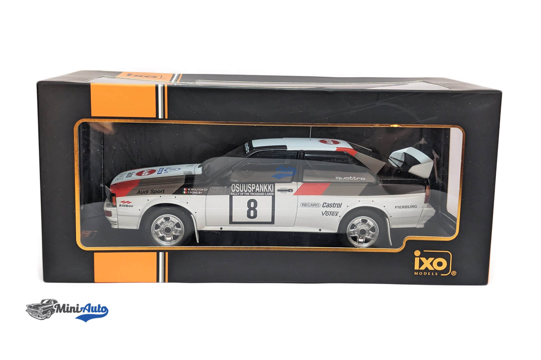 Audi Quattro, No.8, Rallye WM, 1000 Lakes Rally 1982 - White - Image 8