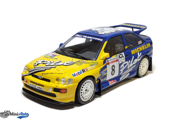 Ford Escort RS Cosworth, No.8, Michelin, Rallye WM, RAC Rally, M.Wilson/B.Thomas, 1993 - Blue/Yellow