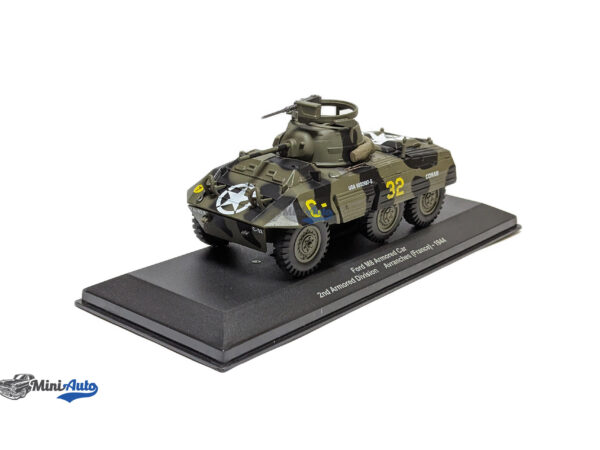 Ford M8 Armored Car 2nd Armored Division Avranches France Military Vehicles Series - 1944 - Green