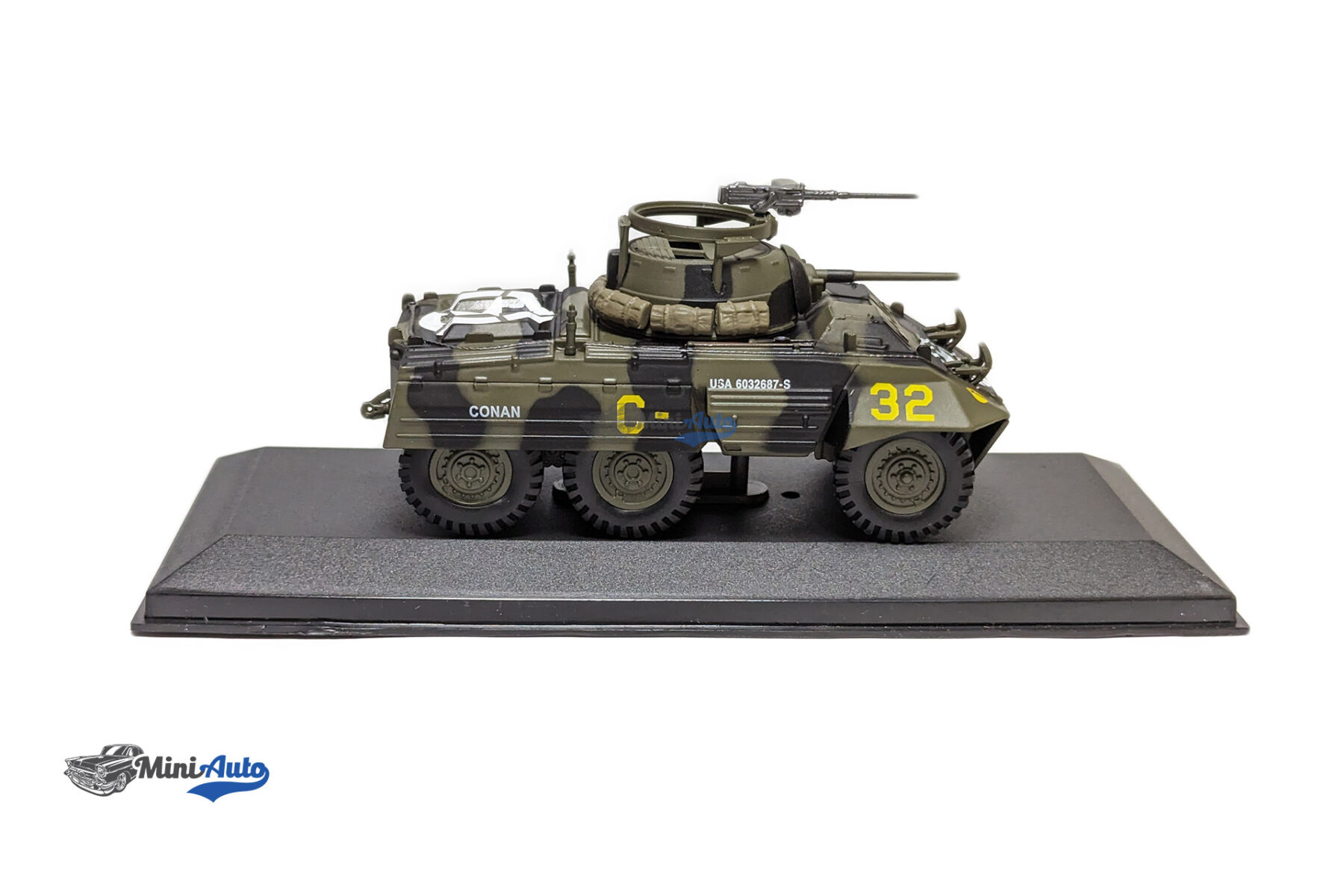 Ford M8 Armored Car 2nd Armored Division Avranches France Military Vehicles Series - 1944 - Green - Image 3