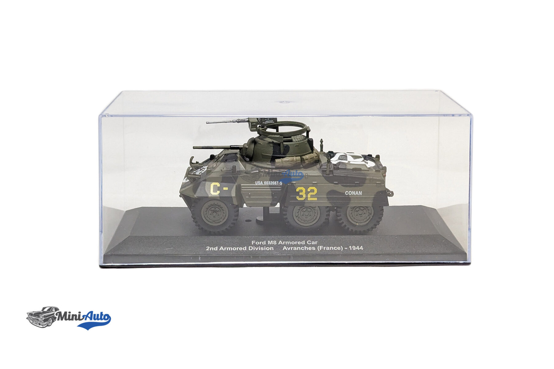 Ford M8 Armored Car 2nd Armored Division Avranches France Military Vehicles Series - 1944 - Green - Image 8