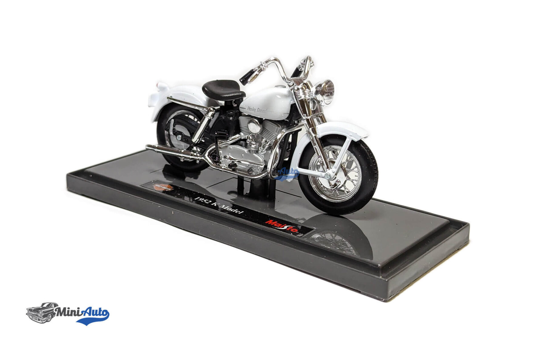 Harley Davidson K Model - 1952 - White - Image 5