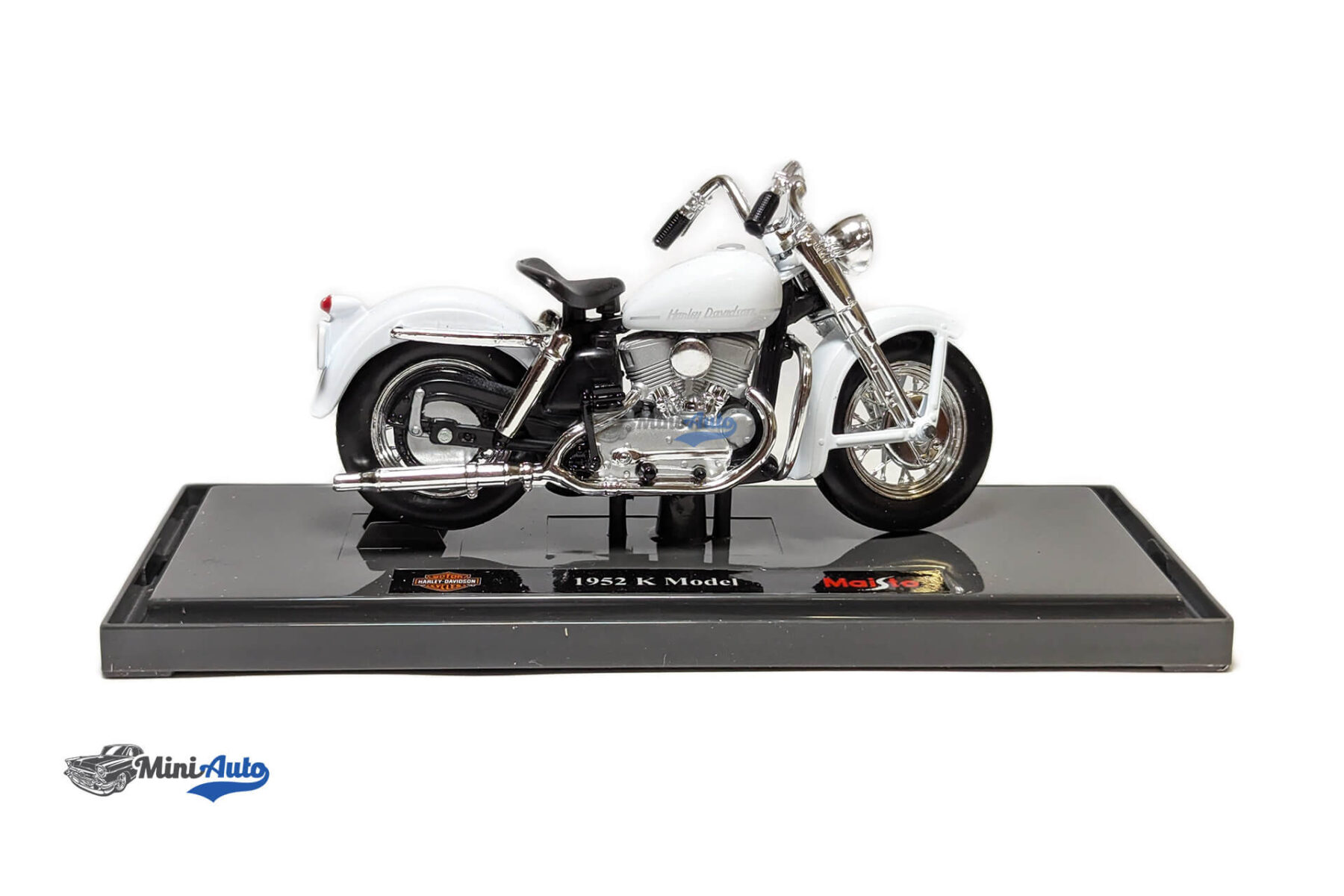 Harley Davidson K Model - 1952 - White - Image 3