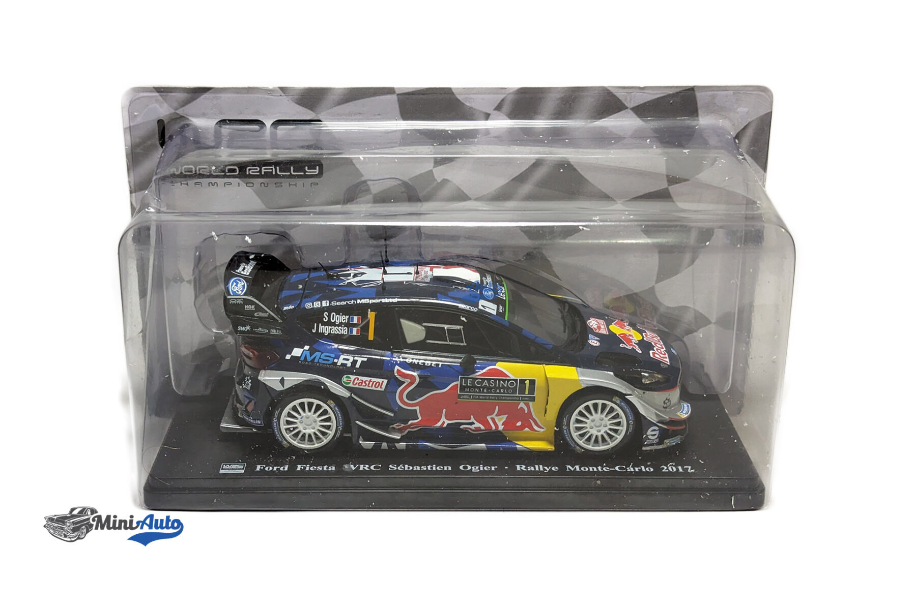 Ford England Fiesta WRC Team M-Sport N1 winner Rally Montecarlo World Champion 2017 S.Ogier-J.Ingrassia - Blue Red Yellow - Image 4