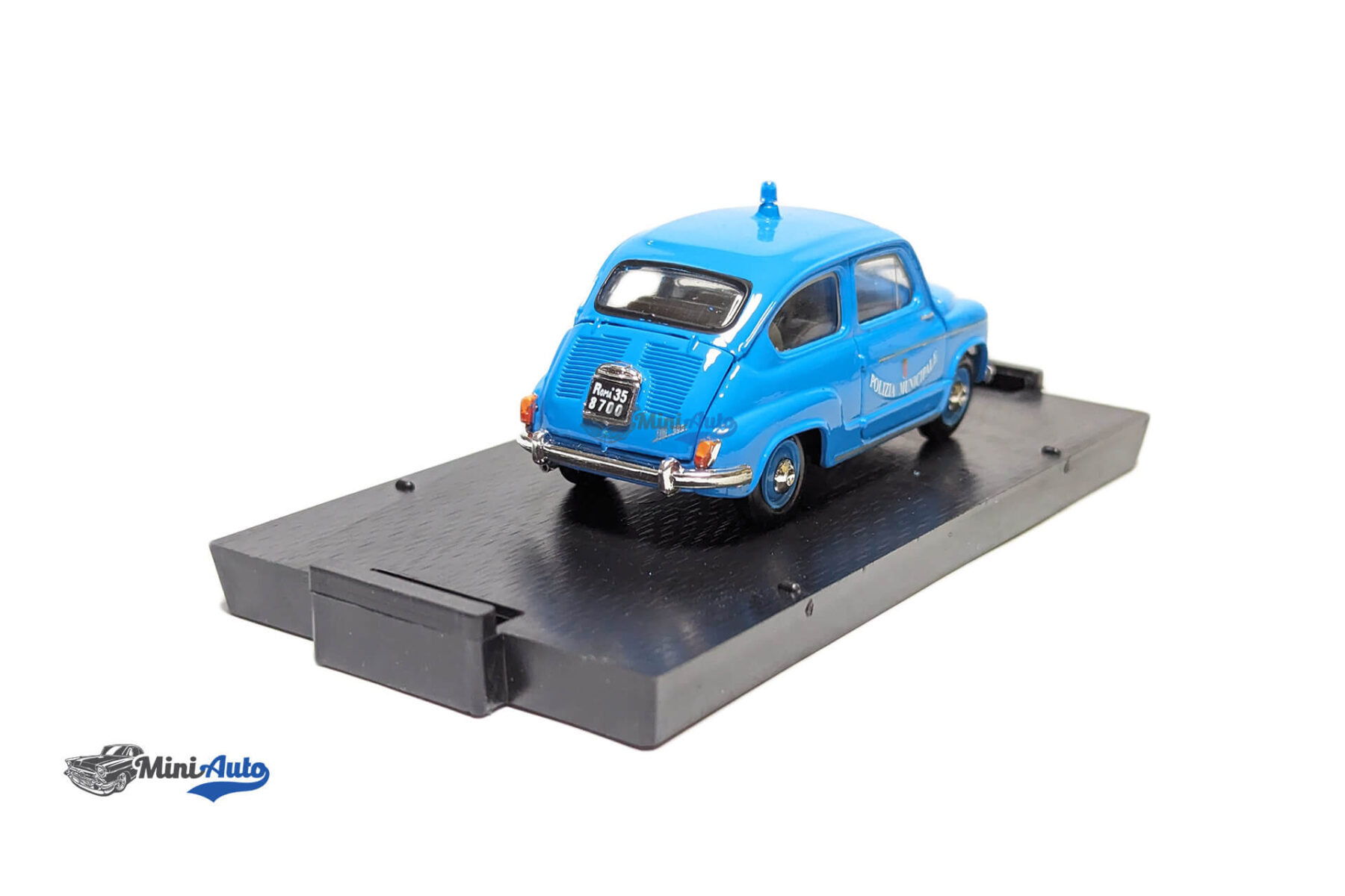 Fiat 600D POLIZIA Municipale ROMA 1960 - Blue - Image 4