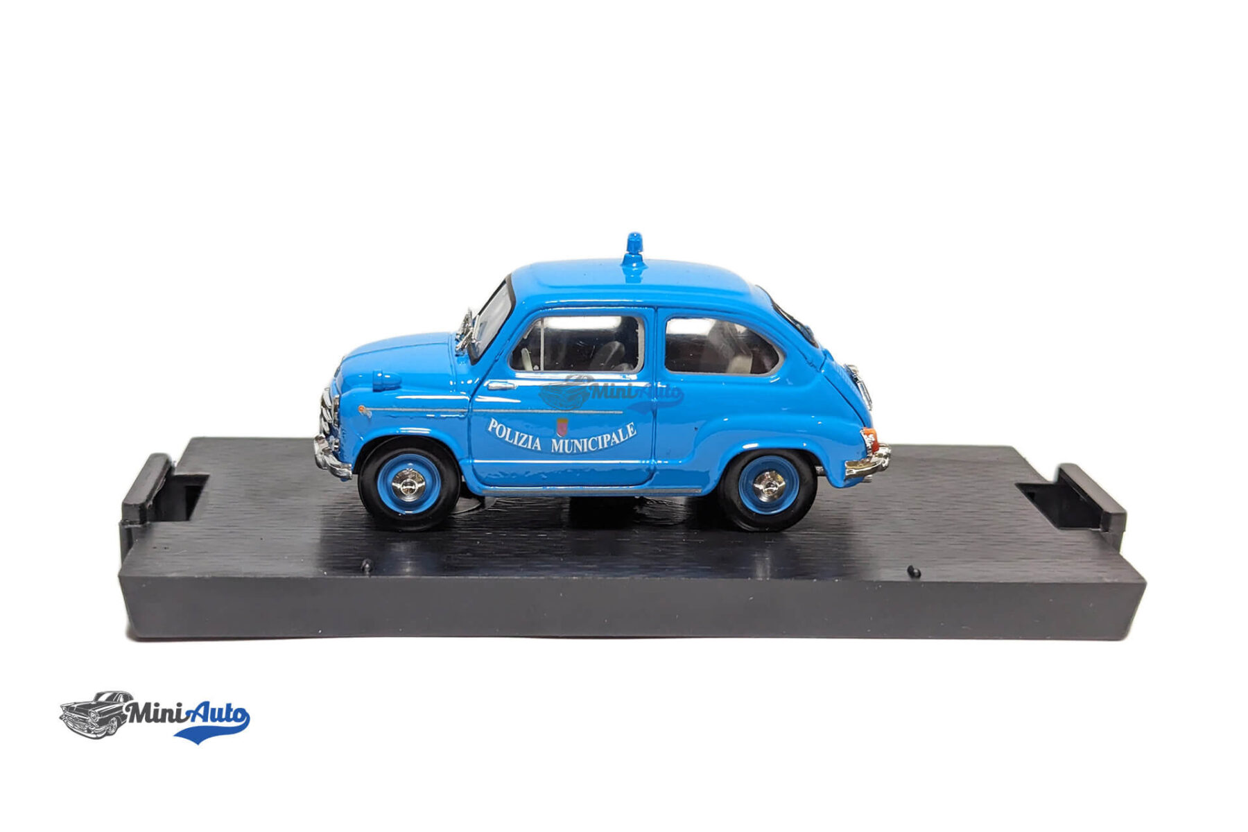 Fiat 600D POLIZIA Municipale ROMA 1960 - Blue - Image 2