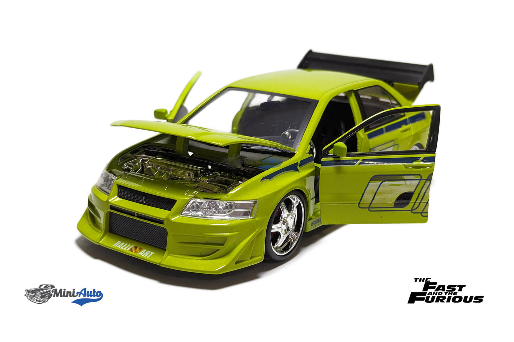 JADA253203052---Mitsubishi-Lancer-Evo-VII-Brian-Fast-and-Furious---Green_5 Mitsubishi Lancer Evo VII Brian Fast and Furious - Green - Image 2