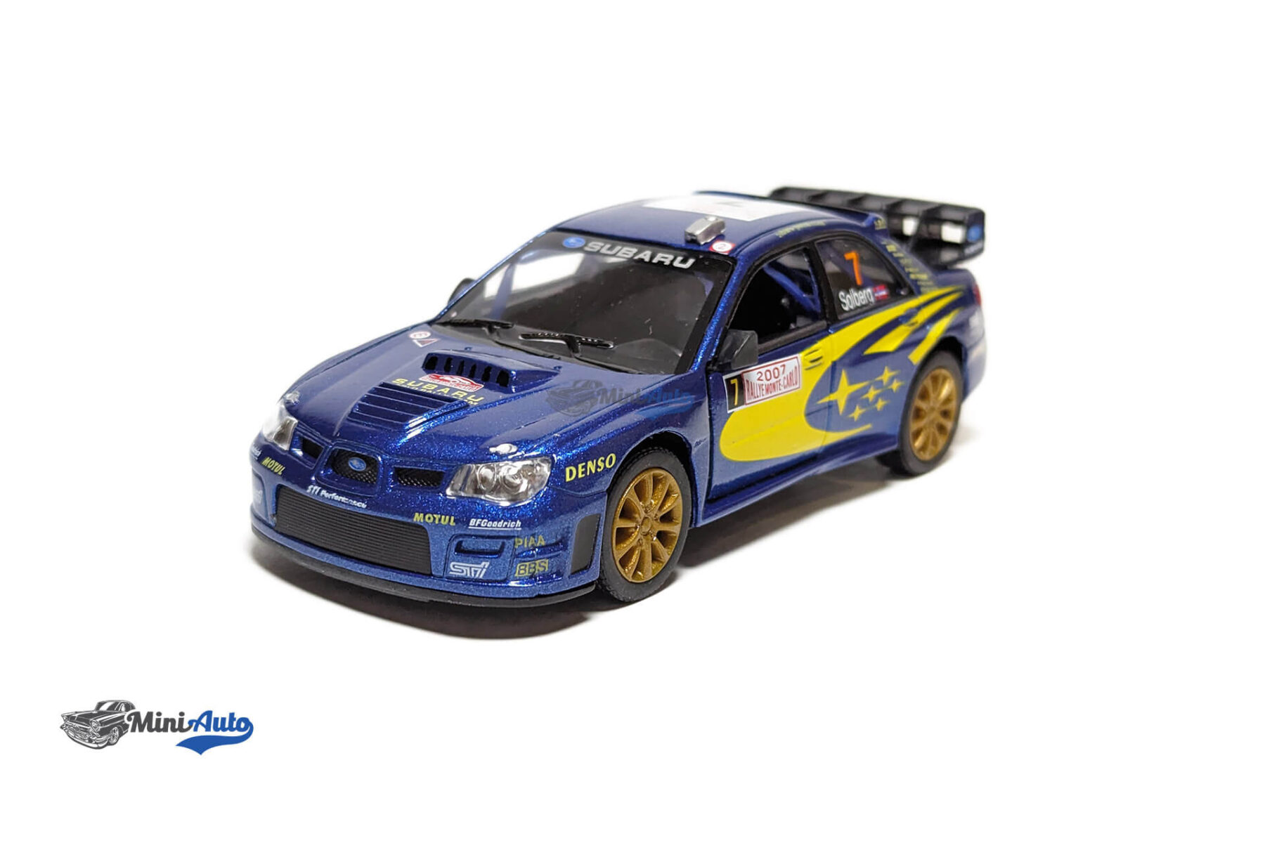 Subaru Impreza WRC #7 Solberg, Blue/Yellow - Image 6