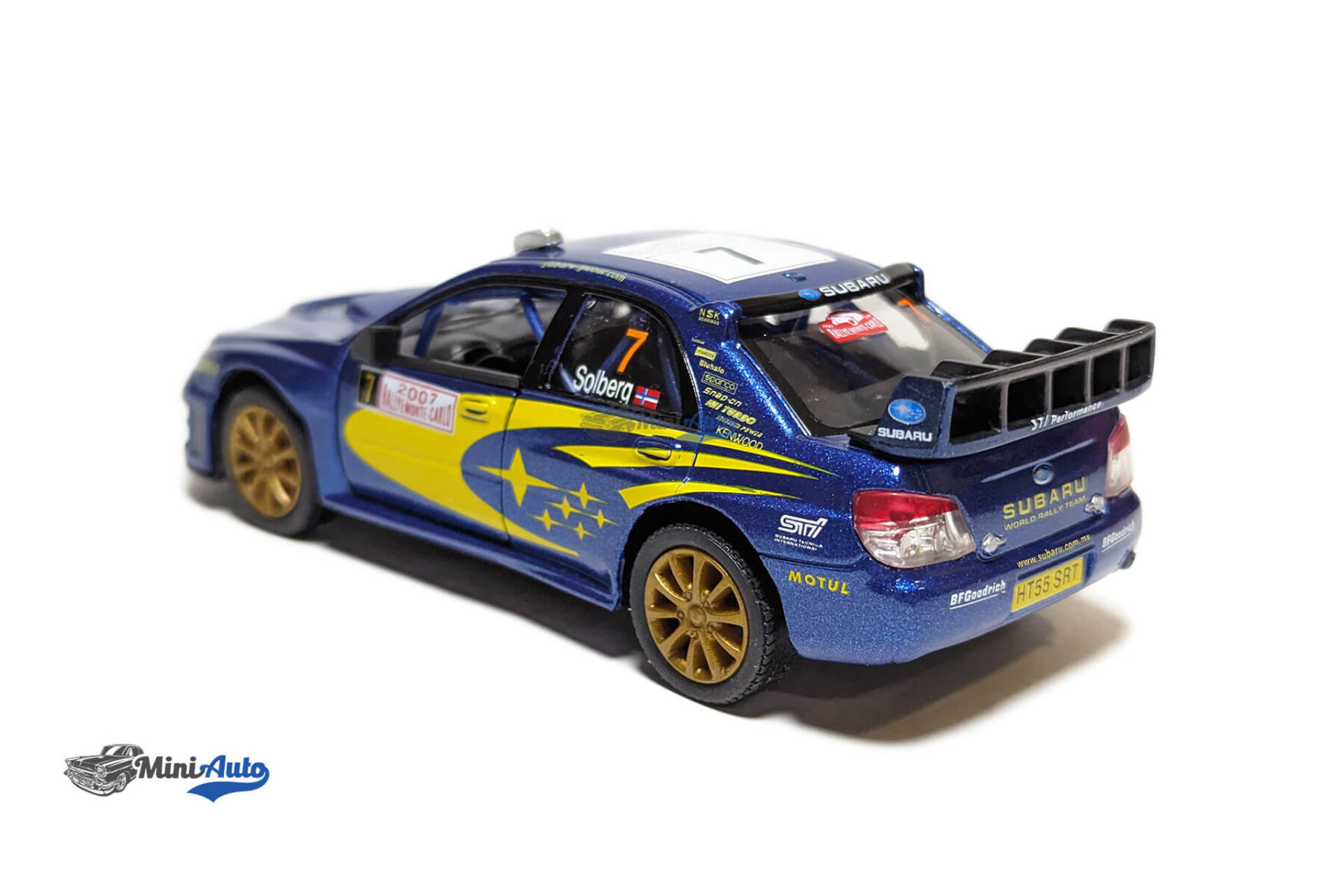 Subaru Impreza WRC #7 Solberg, Blue/Yellow - Image 8