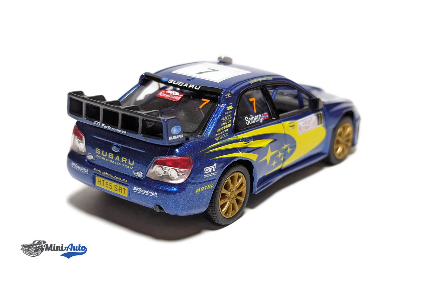 Subaru Impreza WRC #7 Solberg, Blue/Yellow - Image 9