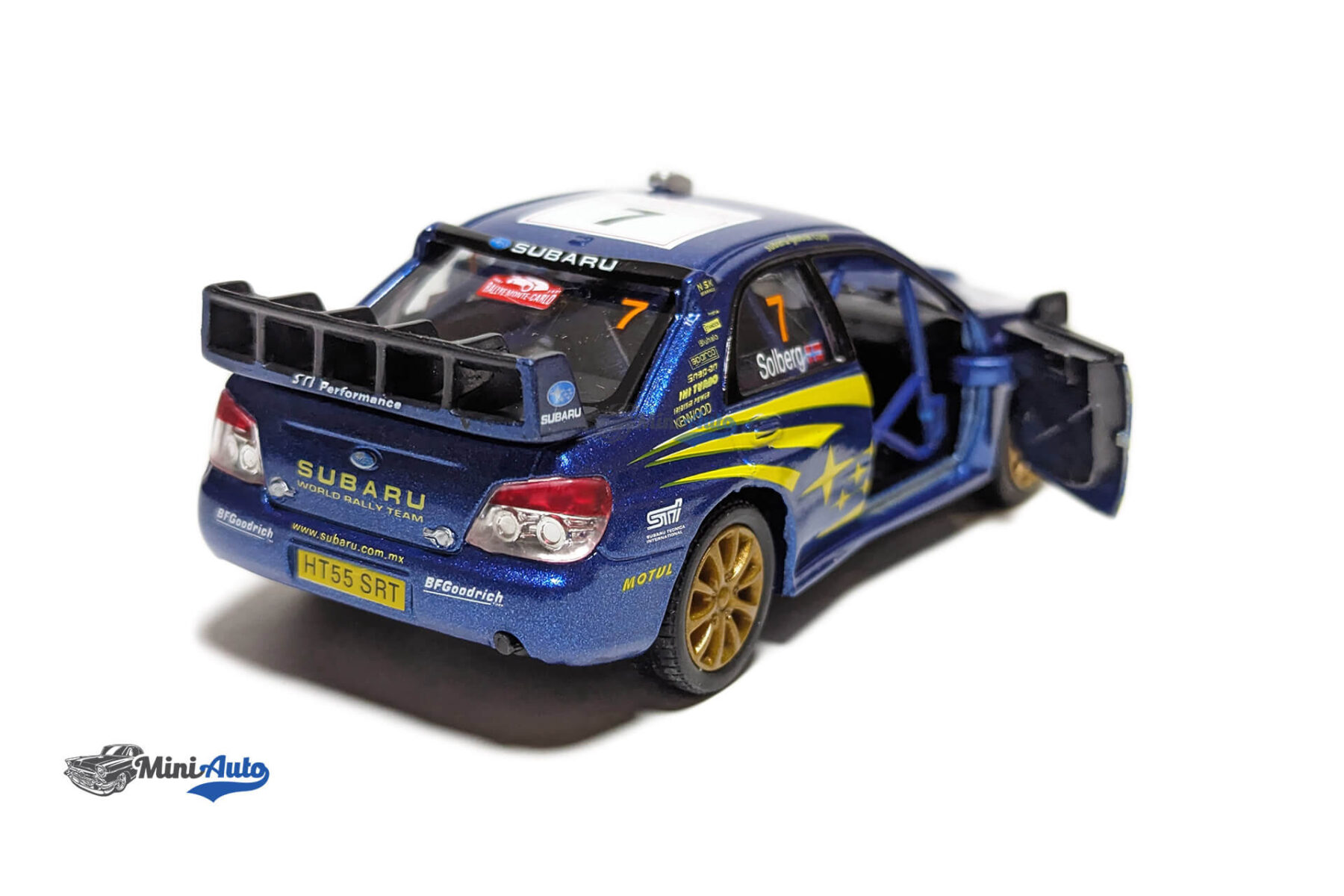 Subaru Impreza WRC #7 Solberg, Blue/Yellow - Image 5