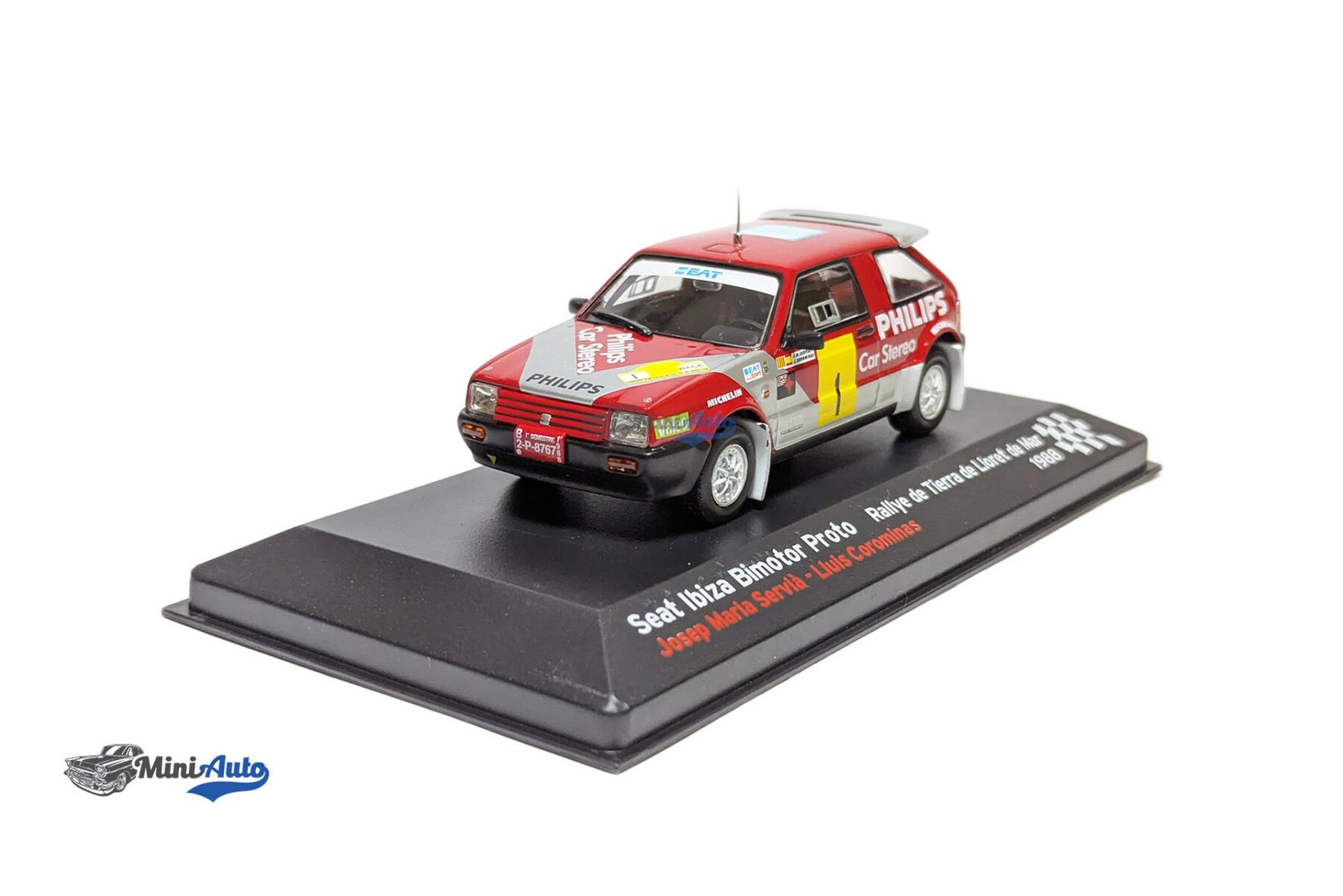 Seat Ibiza Bimotor Proto rally de Tierra de Lloret de Mar Servia/Corominas - 1988 - Red - Image 3