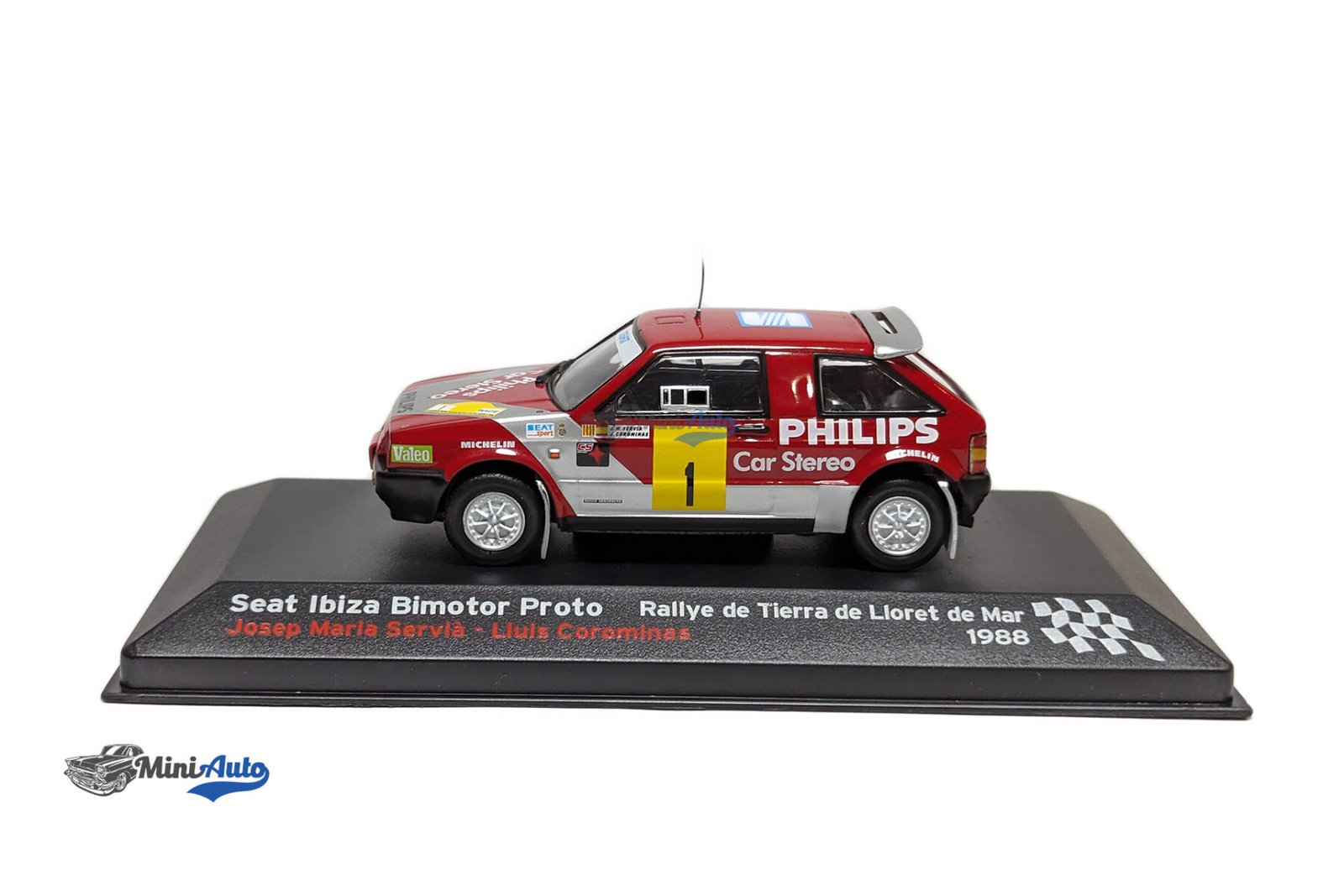 Seat Ibiza Bimotor Proto rally de Tierra de Lloret de Mar Servia/Corominas - 1988 - Red - Image 2