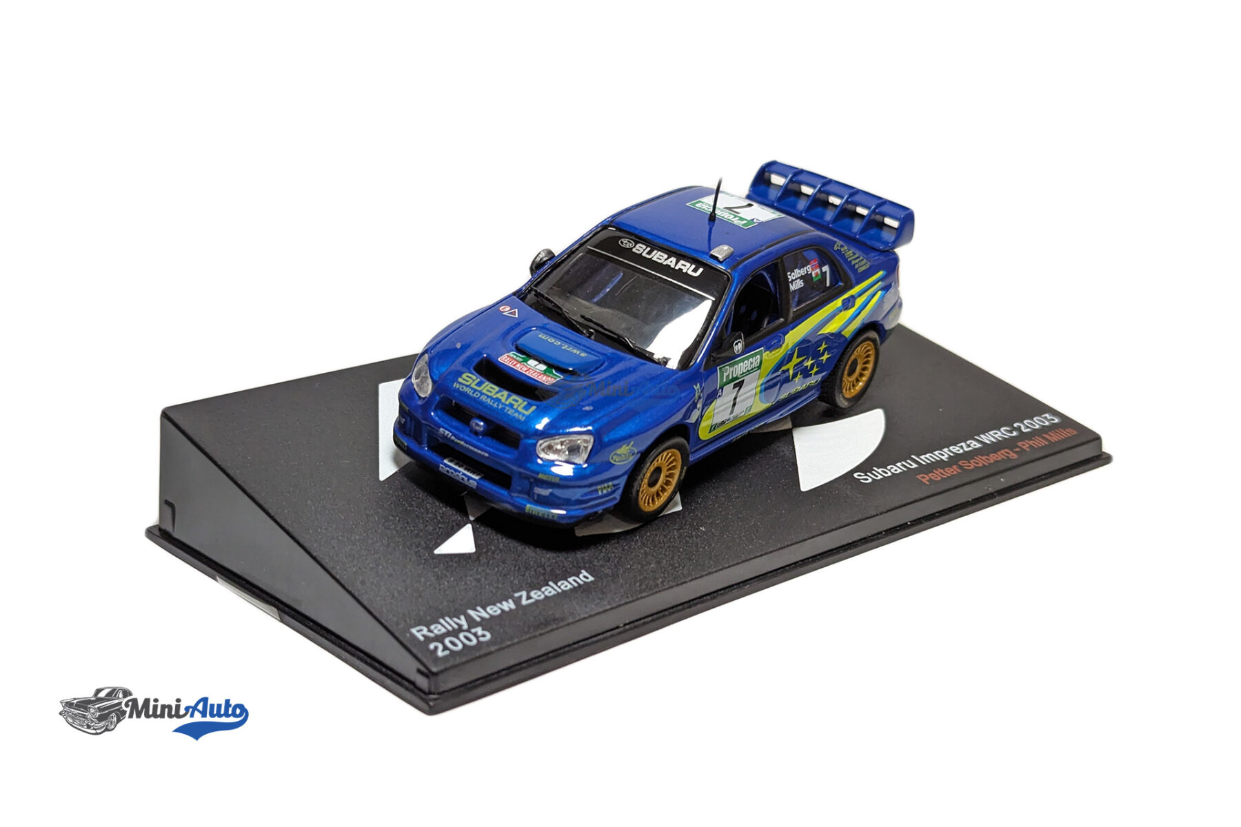 Subaru Impreza WRC #7 New Zealand Rally P. Solberg - P. Mills - 2003 - Blue - Image 4