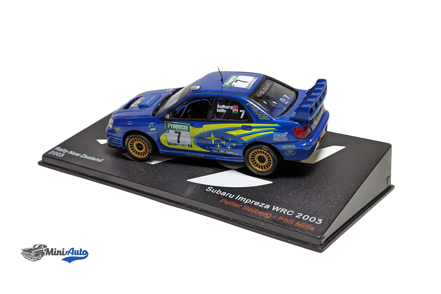 Subaru Impreza WRC #7 New Zealand Rally P. Solberg - P. Mills - 2003 - Blue - Image 7