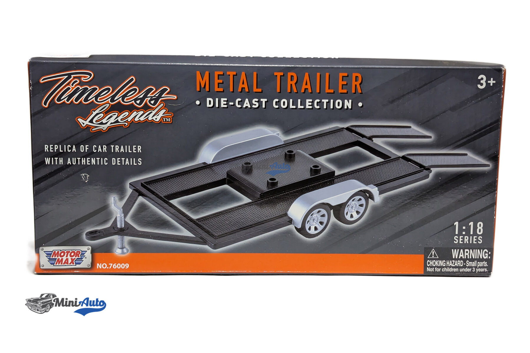 Die Cast Auto Trailer. Good for all your 1/18 modelcas - Black - Image 12