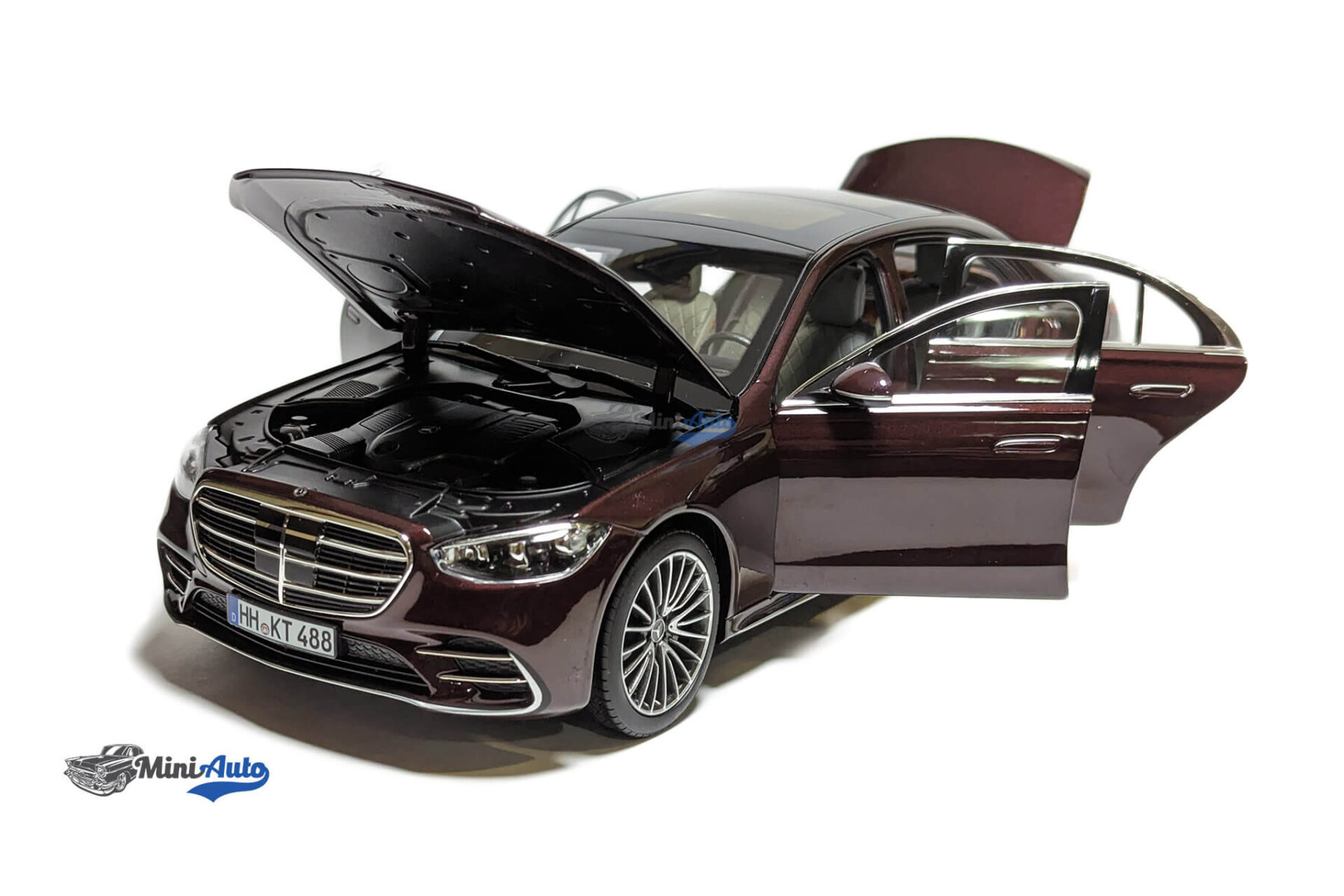 Mercedes-Benz  S-Class AMG Line  - 2021 - Dark Red - Image 2