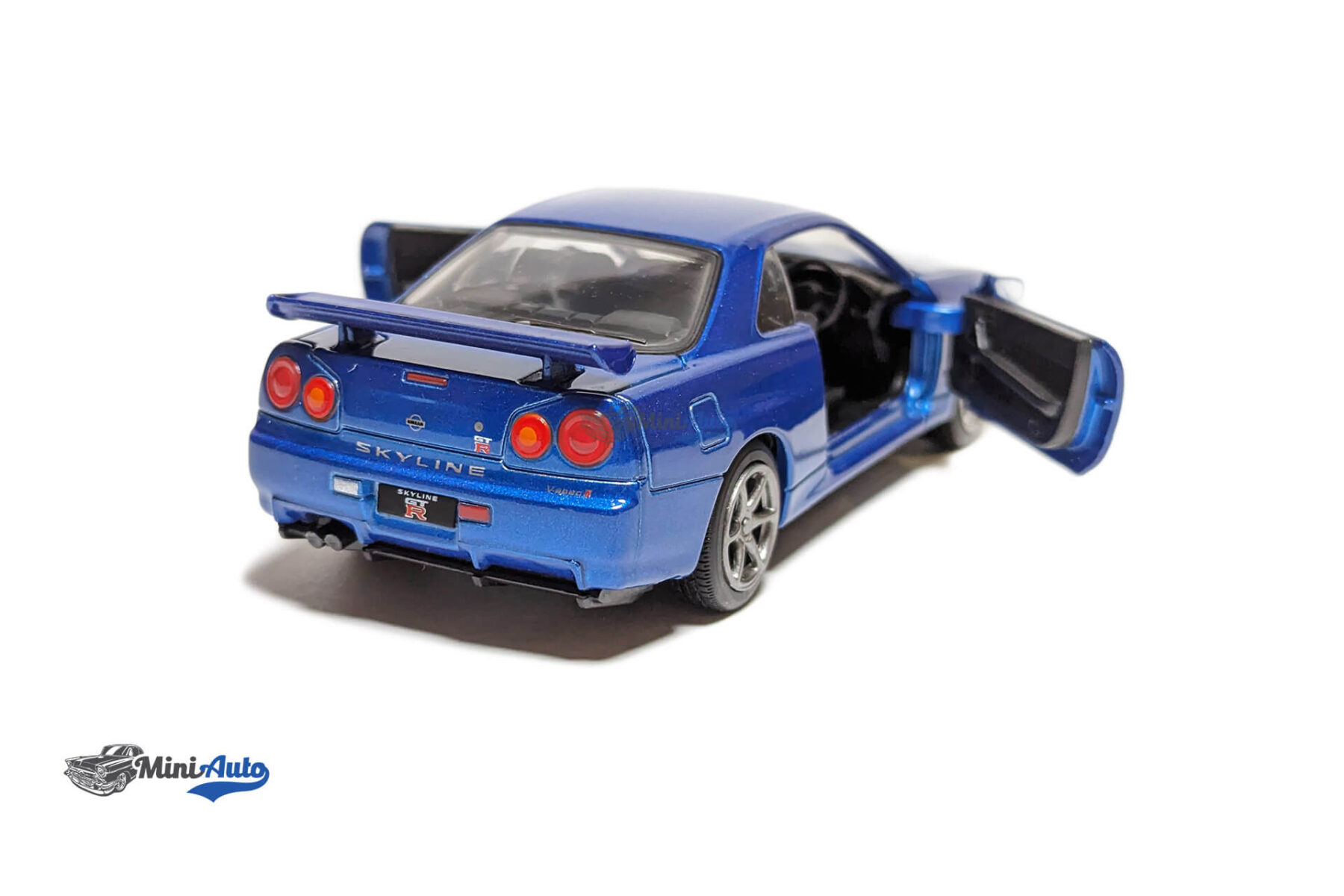 Nissan GTR-R34 V-Spec II - Blue (1:36) - Image 3