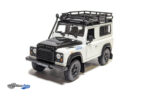 Land Rover Defender with roof rack - White Black