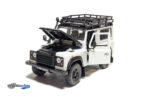 Land Rover Defender with roof rack - White Black - Image 2