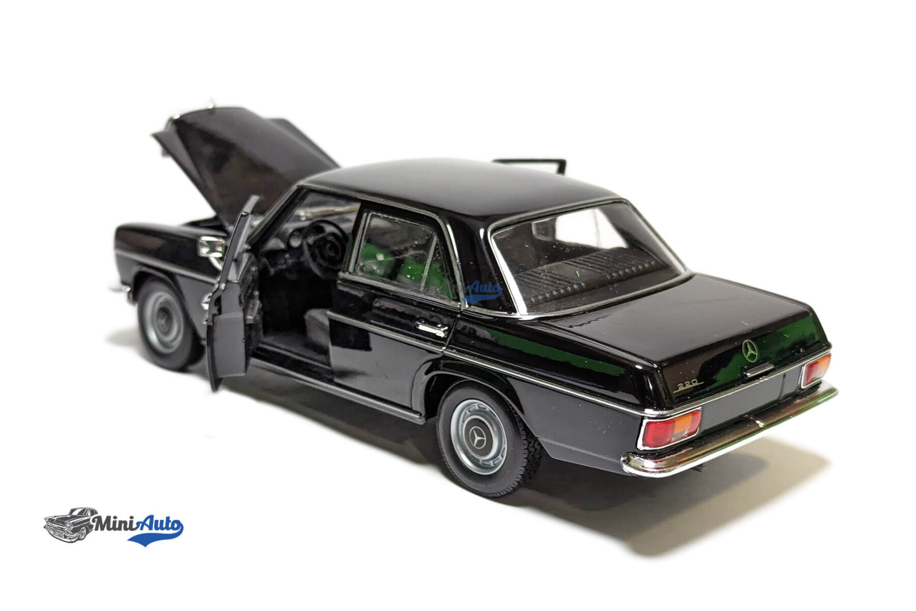 WEL24091W-BLACK---Mercedes-220-(W115)---1968---Black_10 Mercedes 220 (W115) - 1968 - Black - Image 4