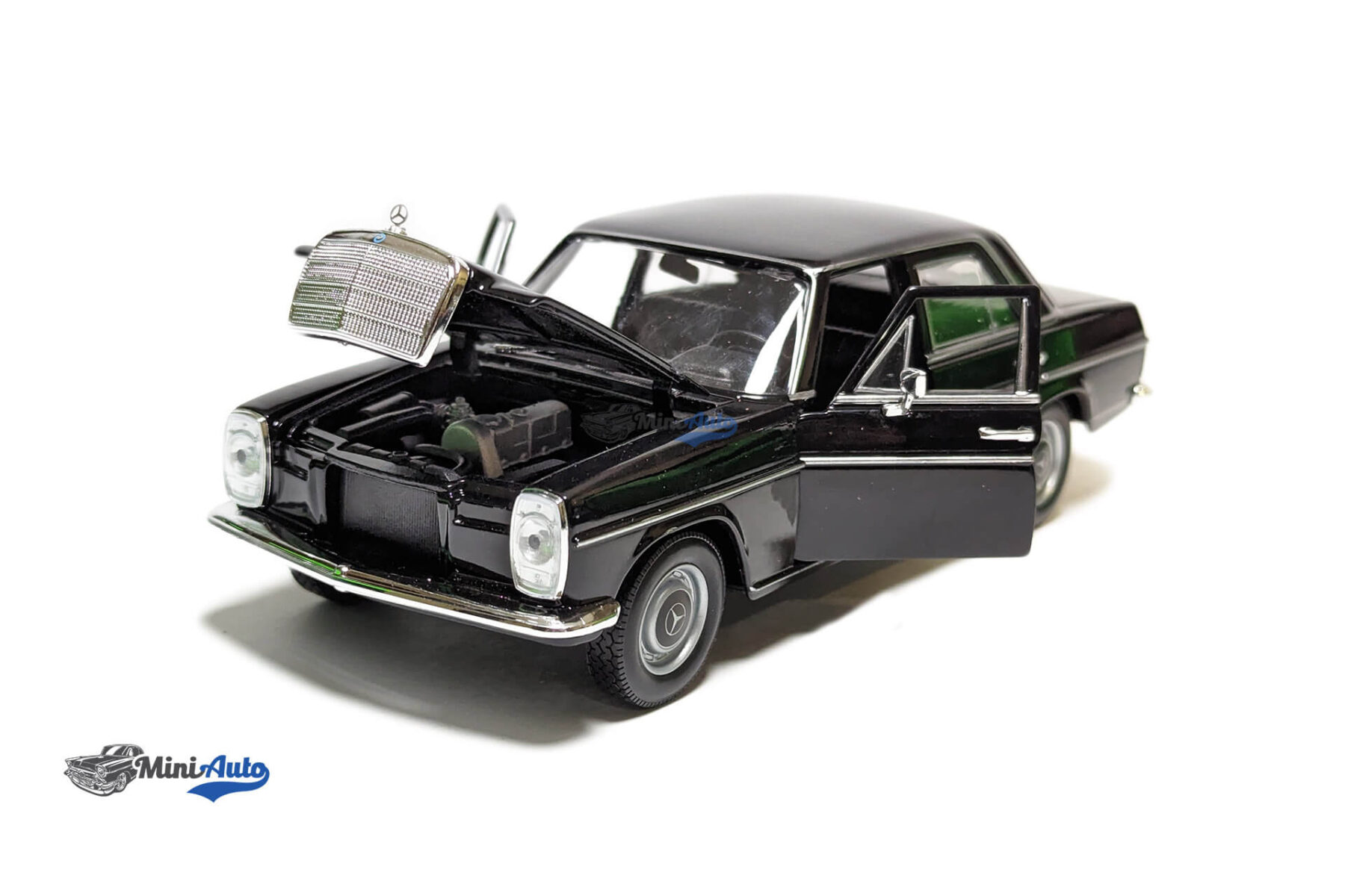 WEL24091W-BLACK---Mercedes-220-(W115)---1968---Black_7 Mercedes 220 (W115) - 1968 - Black - Image 2