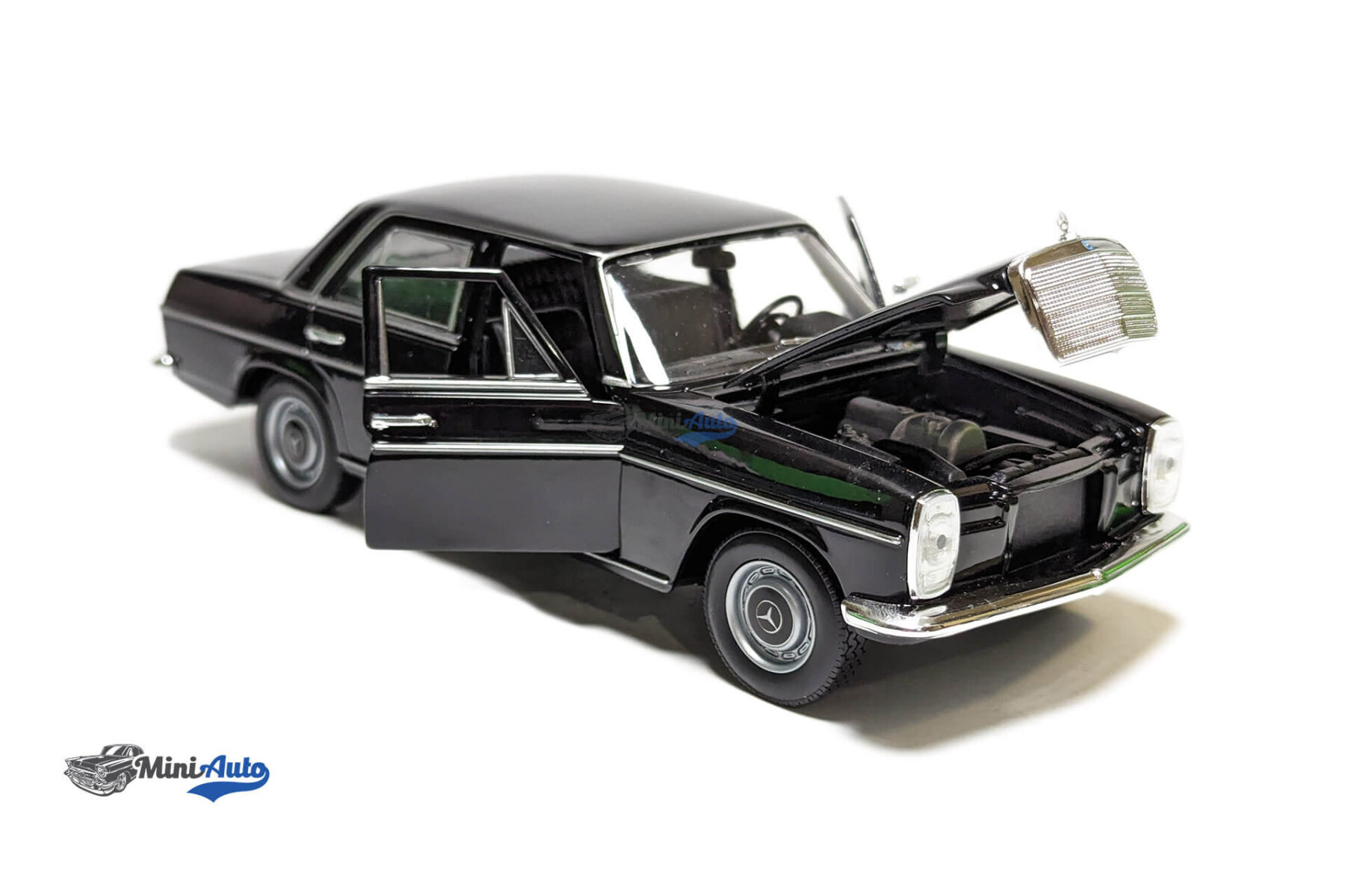 WEL24091W-BLACK---Mercedes-220-(W115)---1968---Black_8 Mercedes 220 (W115) - 1968 - Black - Image 3