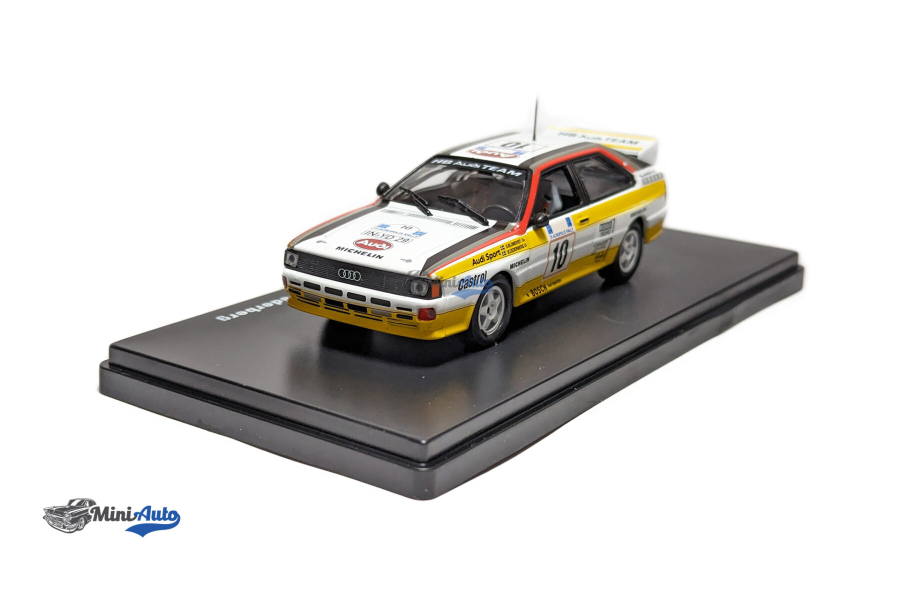 Audi Quattro N 10 Winner Rally Acropolis S.blomqvist - B.cederberg - 1984 - Yellow - Image 3