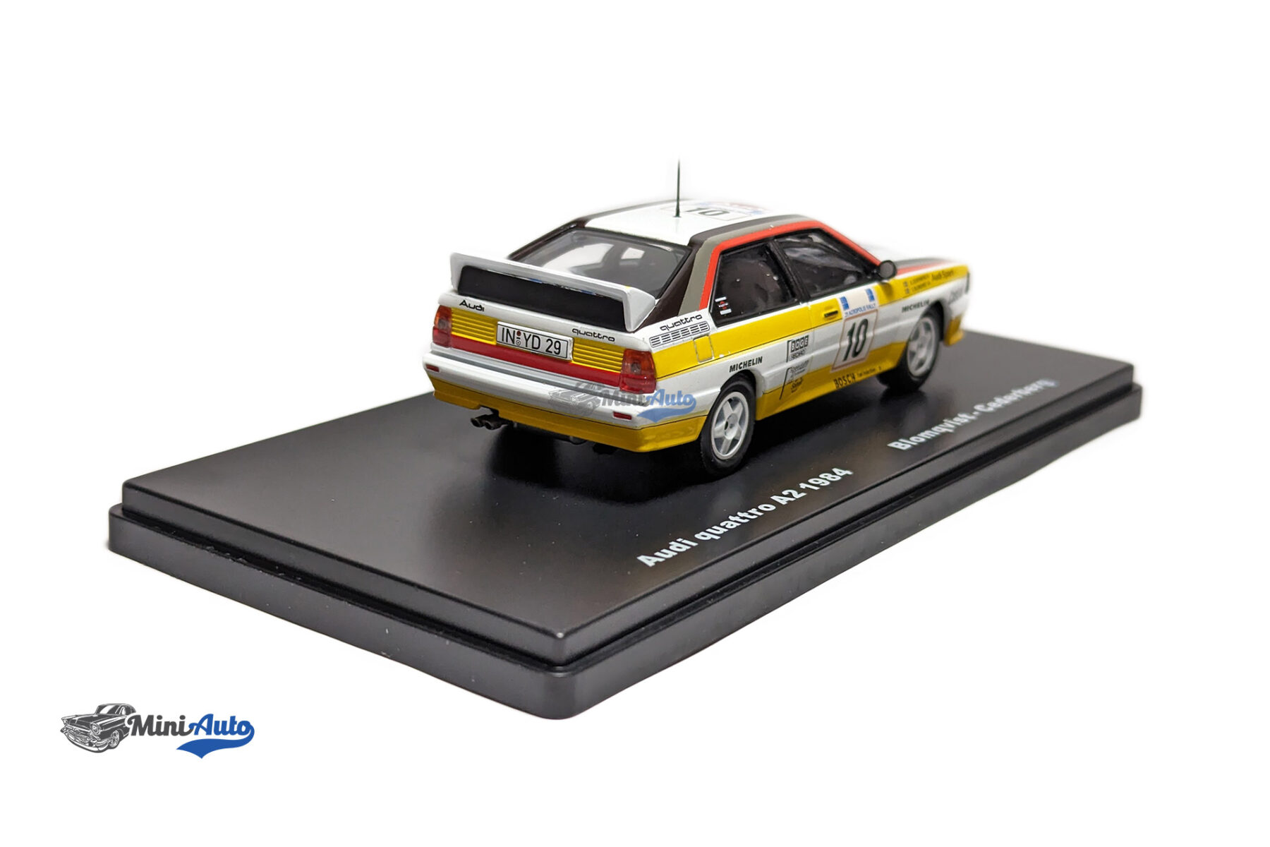 Audi Quattro N 10 Winner Rally Acropolis S.blomqvist - B.cederberg - 1984 - Yellow - Image 4