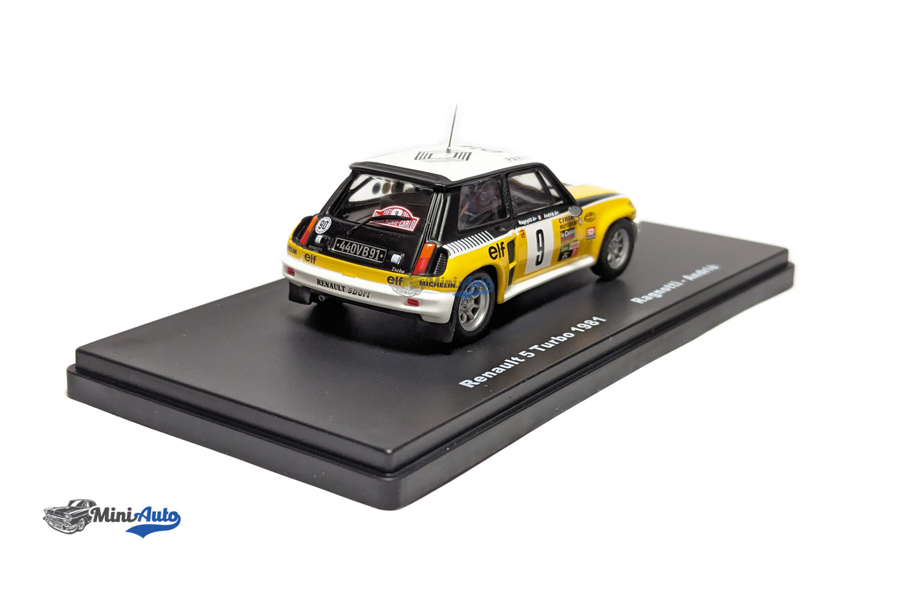 Renault R5 Turbo N 9 Winner Rally Montecarlo J.ragnotti - J.m.andrie - 1981 - Yellow - Image 4