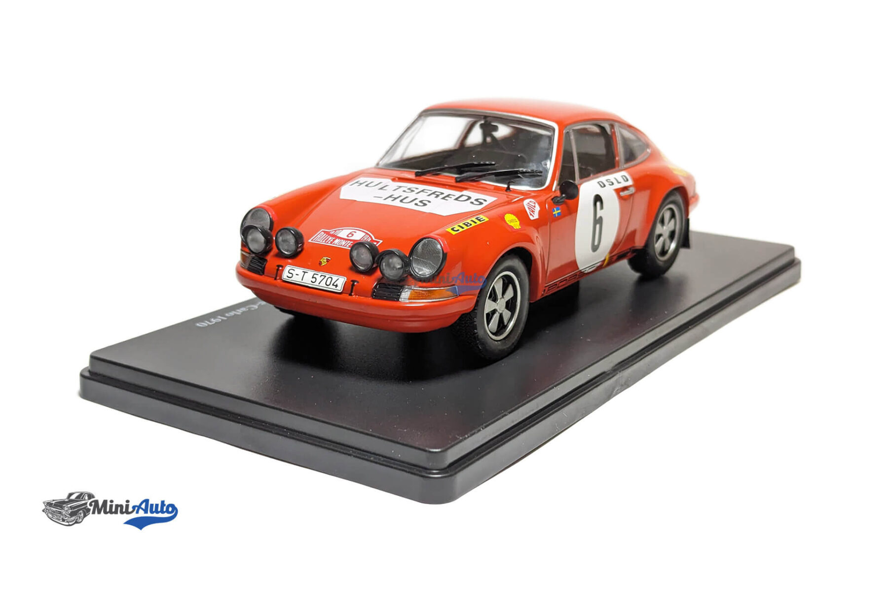 Porsche 911 S #6 Winner Rally Monte Carlo 1970 Waldegard, Helmer - Orange - Image 3