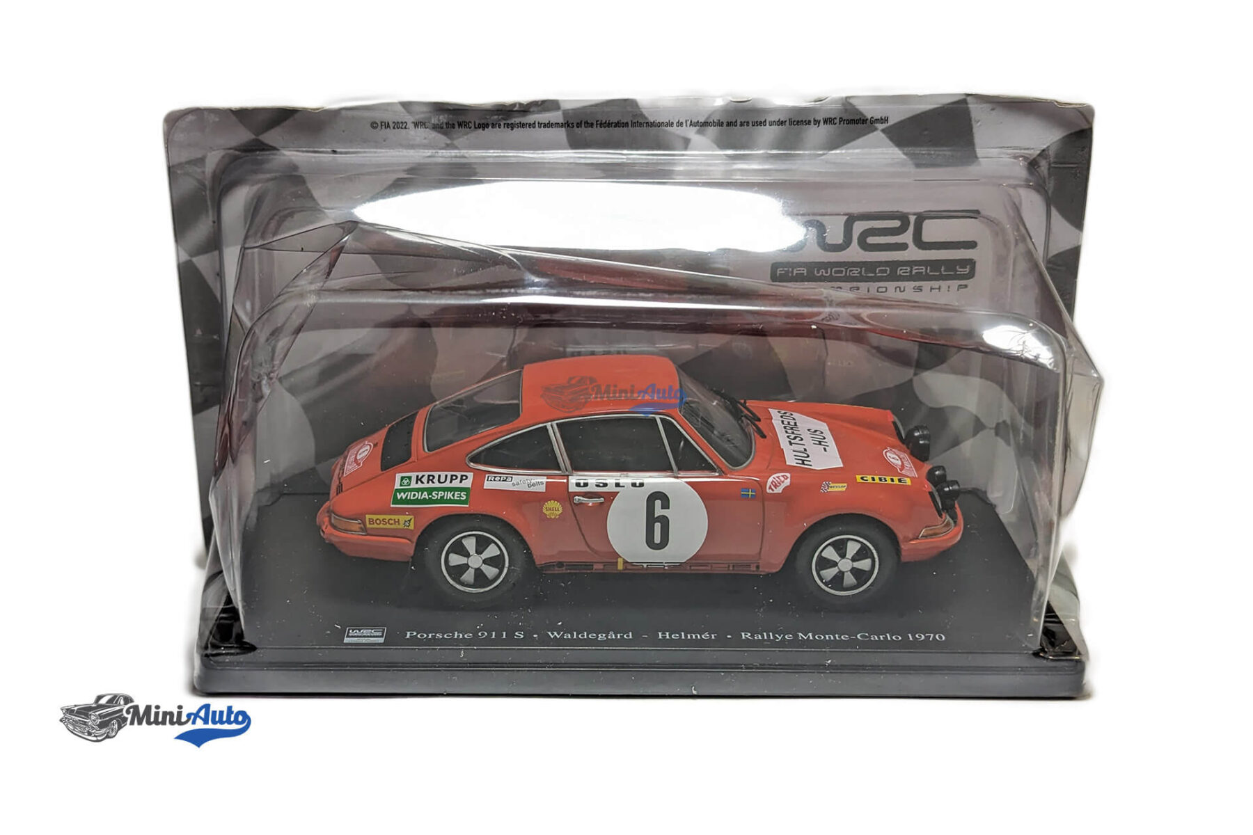 Porsche 911 S #6 Winner Rally Monte Carlo 1970 Waldegard, Helmer - Orange - Image 5