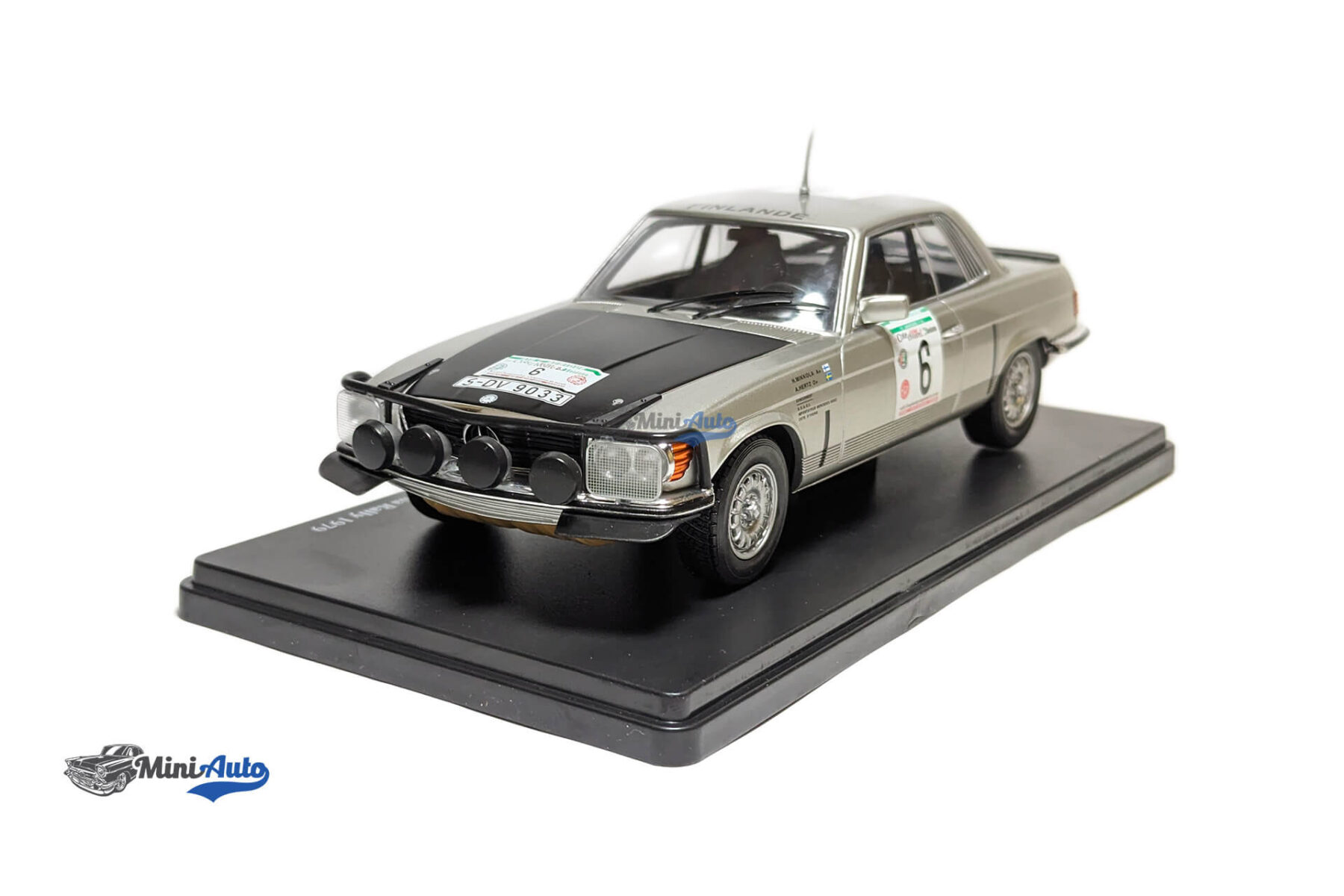 Mercedes-Benz 450 SLC #6 Winner Rally Monte Carlo 1979 Mikkola, Hertz - Grey - Image 3