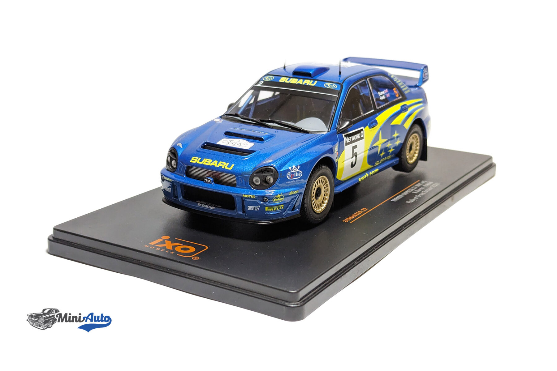 Subaru Impreza S7, No.5, Rallye WM, Rally of Great Britain, R.Burns/R.Reid, 2001 - Blue - Image 3