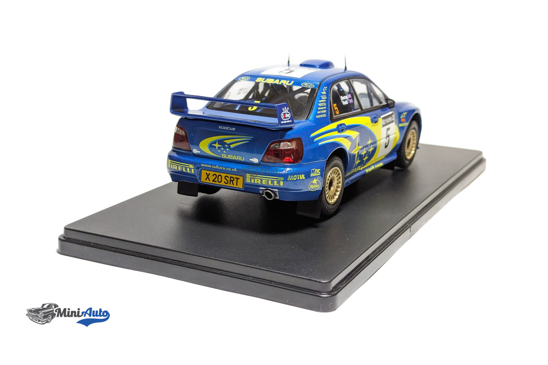 Subaru Impreza S7, No.5, Rallye WM, Rally of Great Britain, R.Burns/R.Reid, 2001 - Blue - Image 4