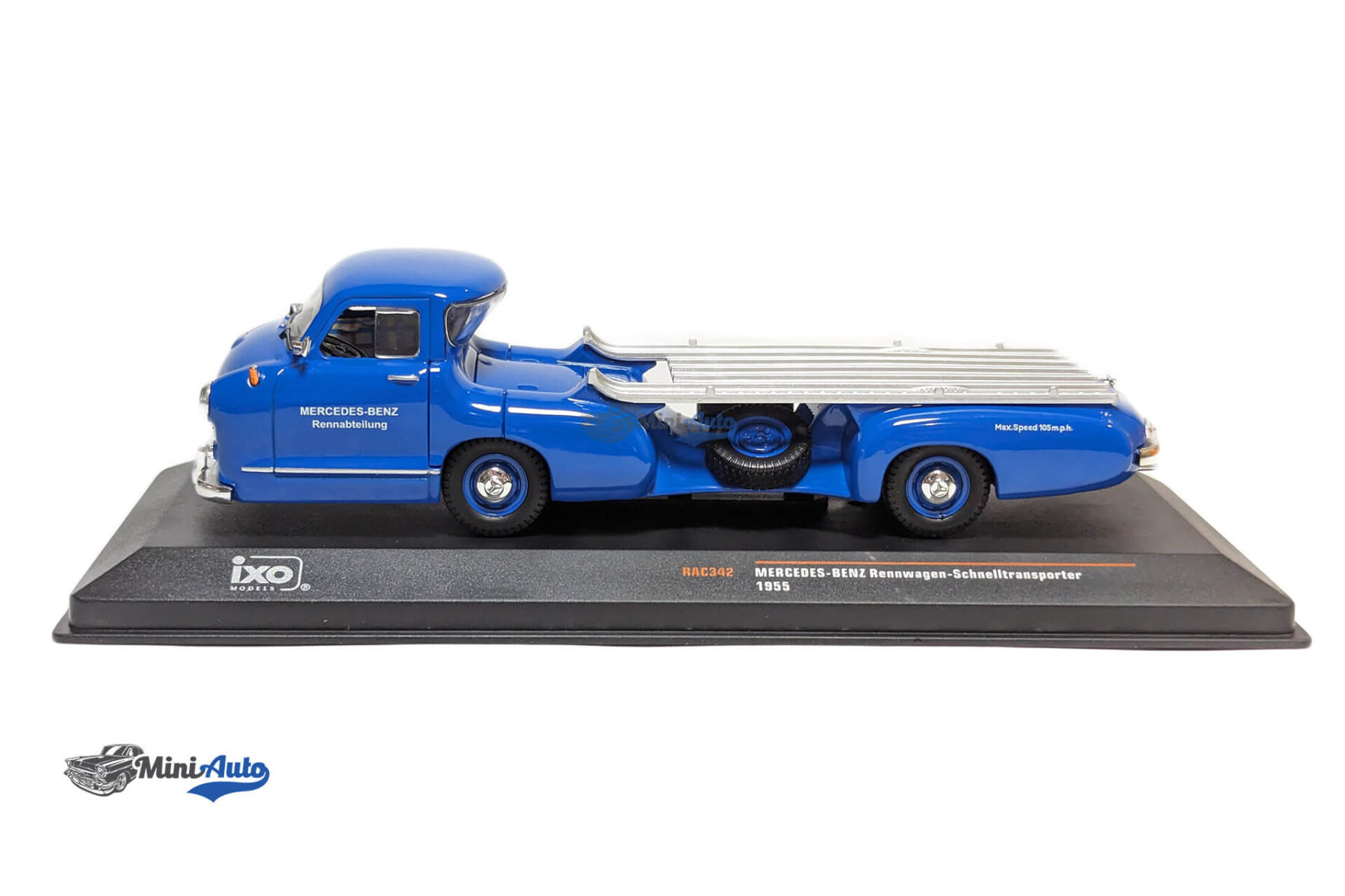 Mercedes Race car-quick Transportation 1955 - Blue - Image 2