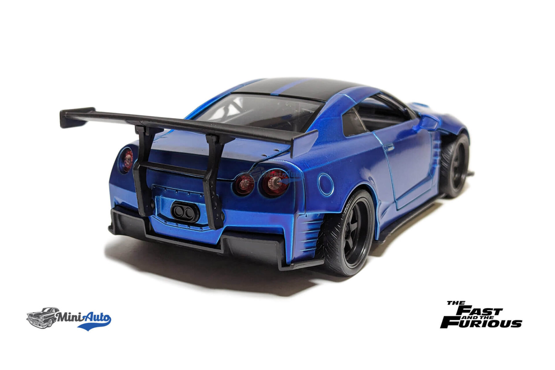 JADA253203014----Brians-Nissan-Skyline-GT-R-R35-Ben-Sopra-Fast-and-Furious---2009---Blue_2 Brians Nissan Skyline GT-R R35 Ben Sopra Fast and Furious - 2009 - Blue - Image 5