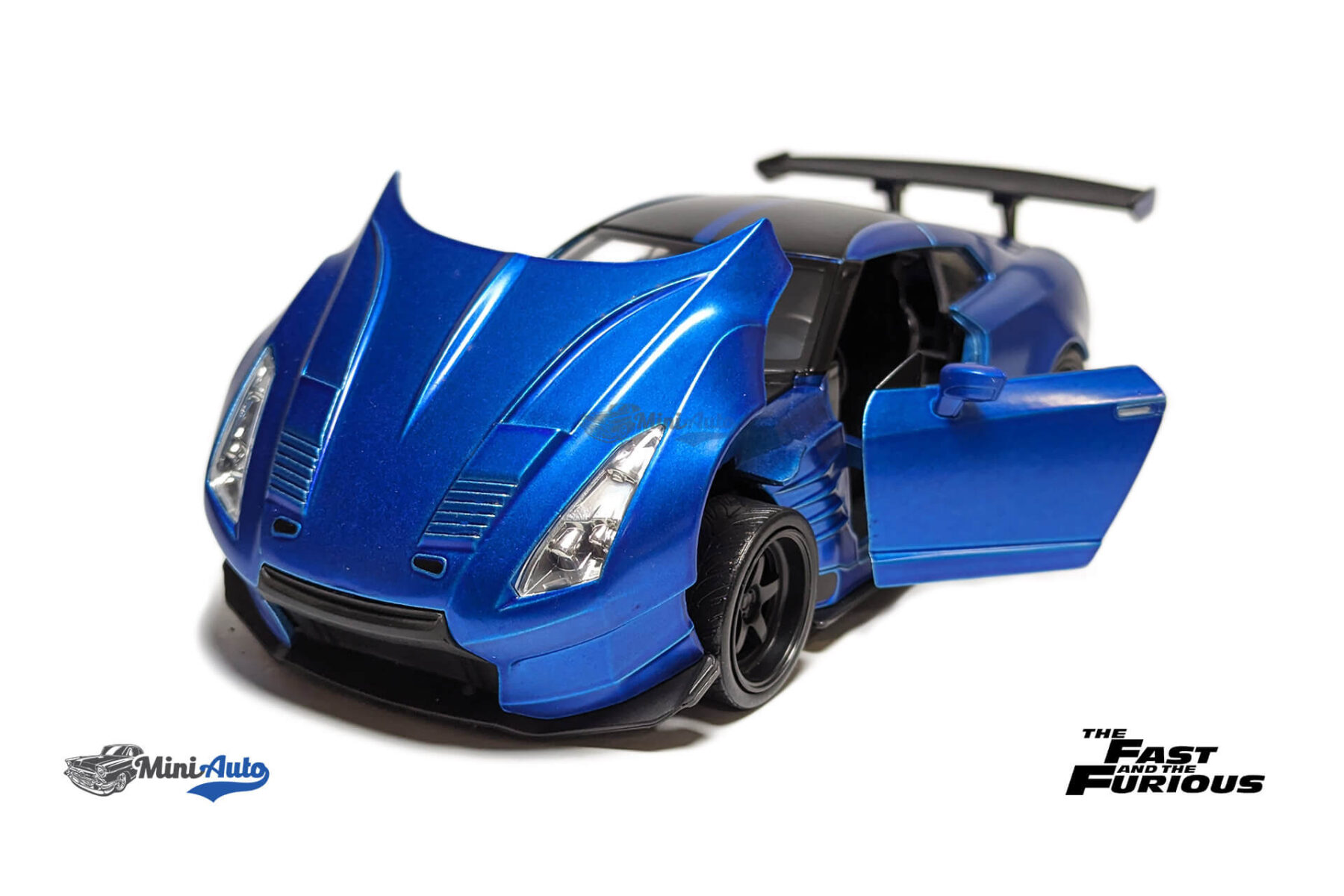 JADA253203014----Brians-Nissan-Skyline-GT-R-R35-Ben-Sopra-Fast-and-Furious---2009---Blue_4 Brians Nissan Skyline GT-R R35 Ben Sopra Fast and Furious - 2009 - Blue - Image 2