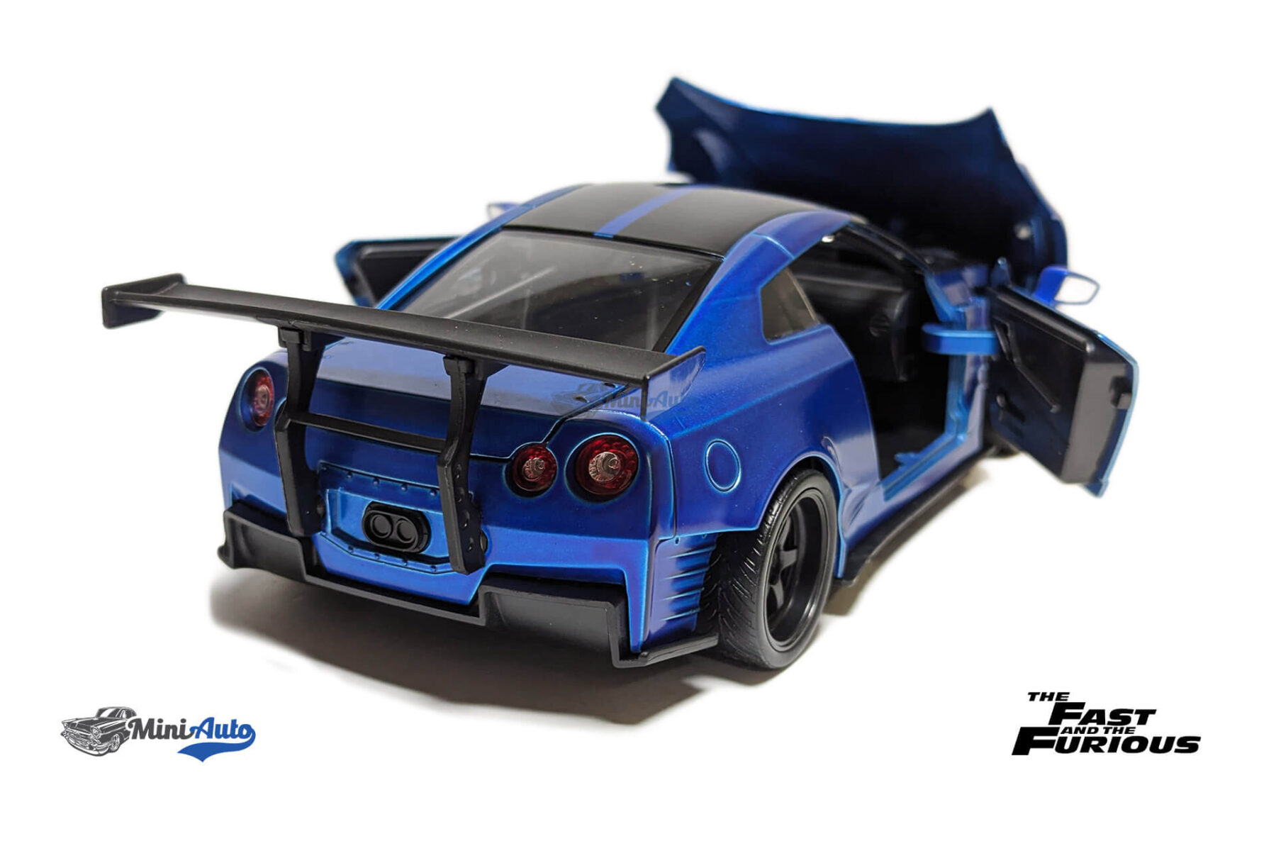 JADA253203014----Brians-Nissan-Skyline-GT-R-R35-Ben-Sopra-Fast-and-Furious---2009---Blue_5 Brians Nissan Skyline GT-R R35 Ben Sopra Fast and Furious - 2009 - Blue - Image 3