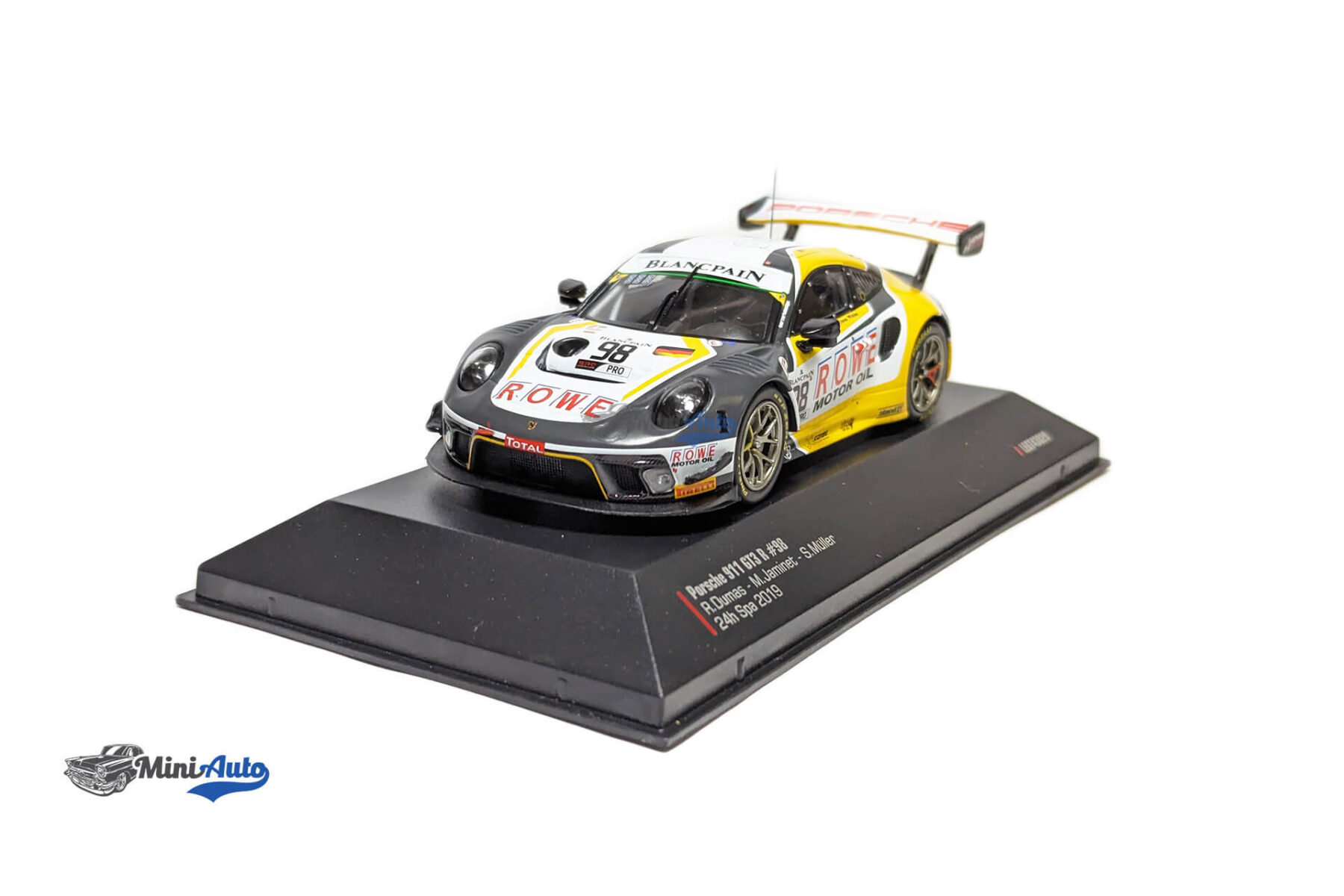 Porsche 911 GT3 R #98 5th 24h Spa 2019 ROWE Racing - White - Image 3