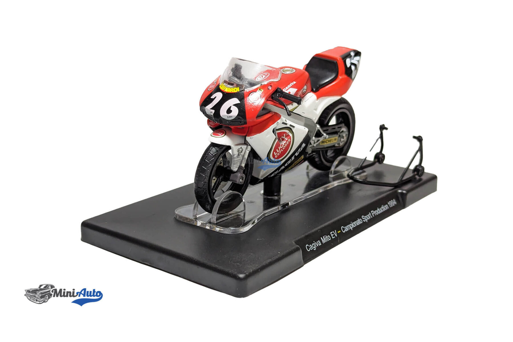 Cagiva Mito Sport Production Valentino Rossi - Red/White/Black - Image 3
