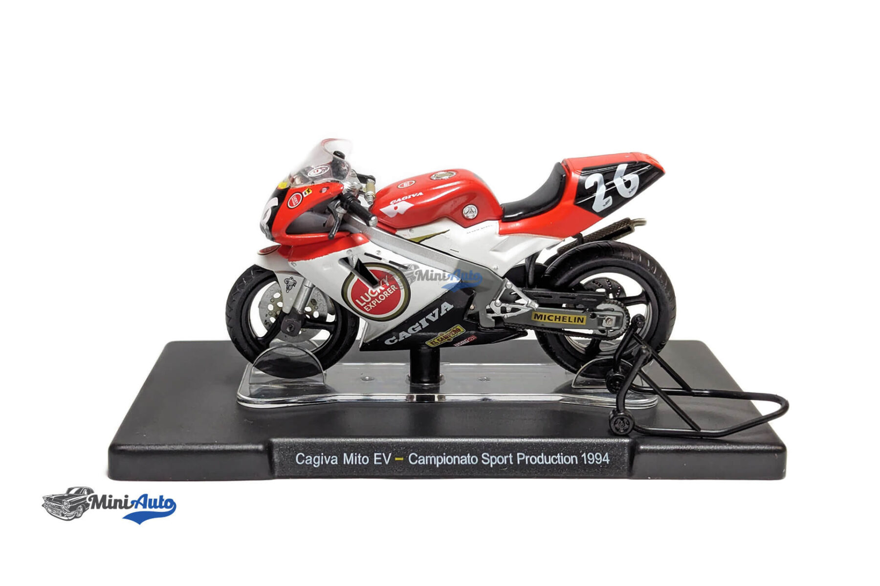 Cagiva Mito Sport Production Valentino Rossi - Red/White/Black - Image 2