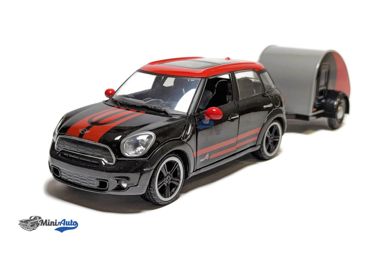 Mini Cooper S All4 Countryman with Wohnanhänger - Black - Image 4