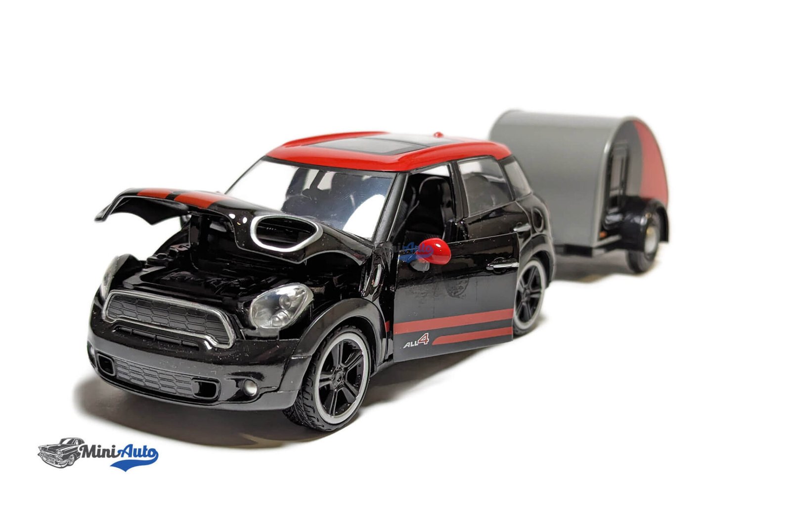 Mini Cooper S All4 Countryman with Wohnanhänger - Black - Image 2