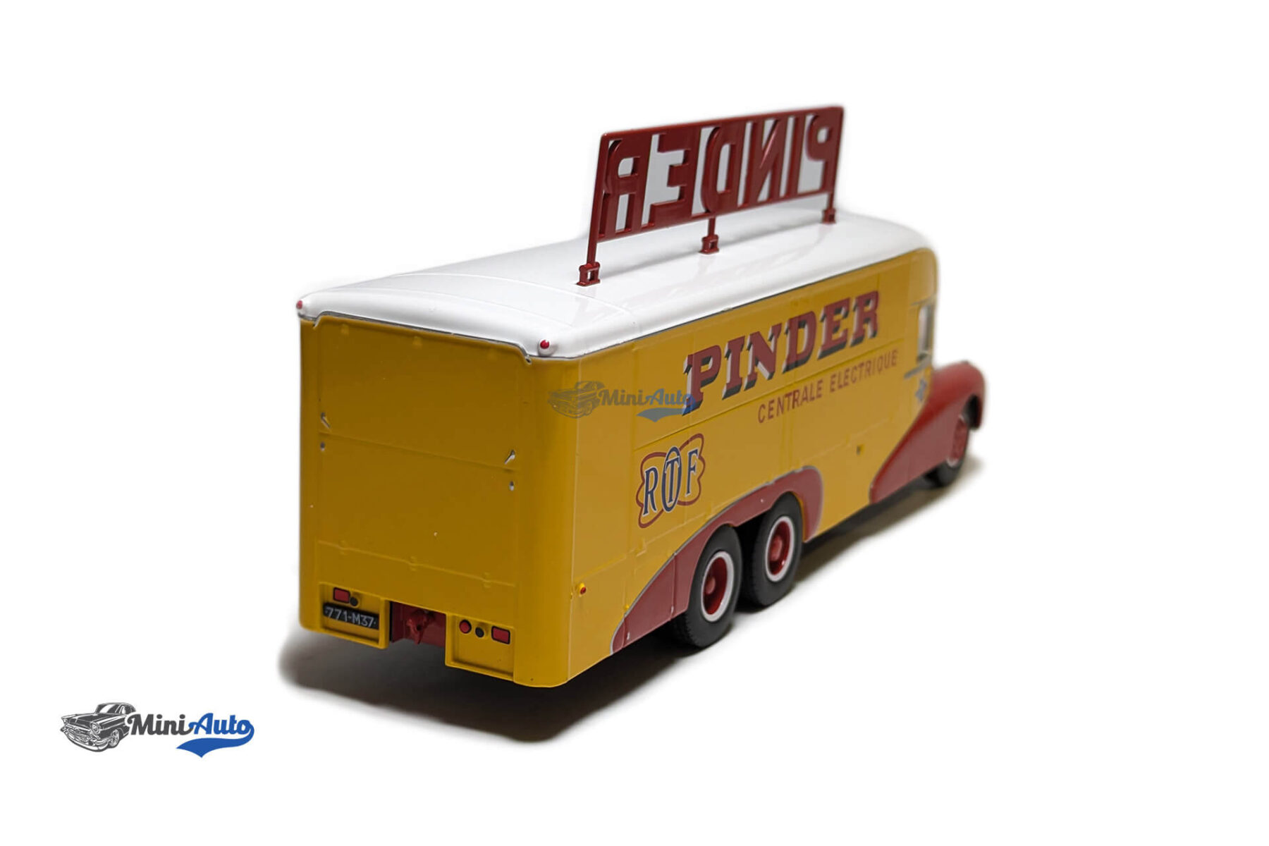 Bernard 28 Electrical Truck Pinder circus year 1951 - Yellow/Red - Image 4