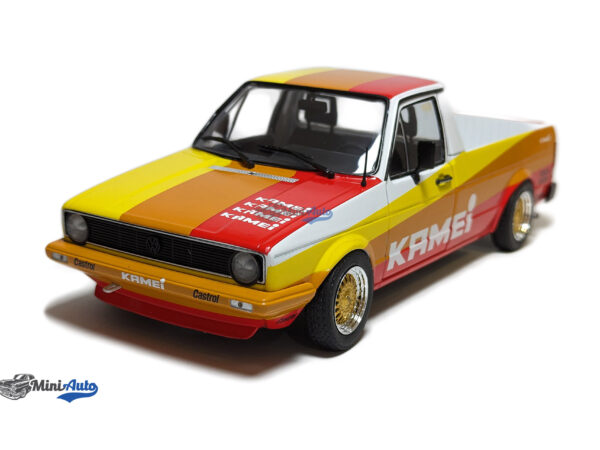 Volkswagen Caddy Pick-up MKI Kamei Tribute 1982 - White/Yellow/Red