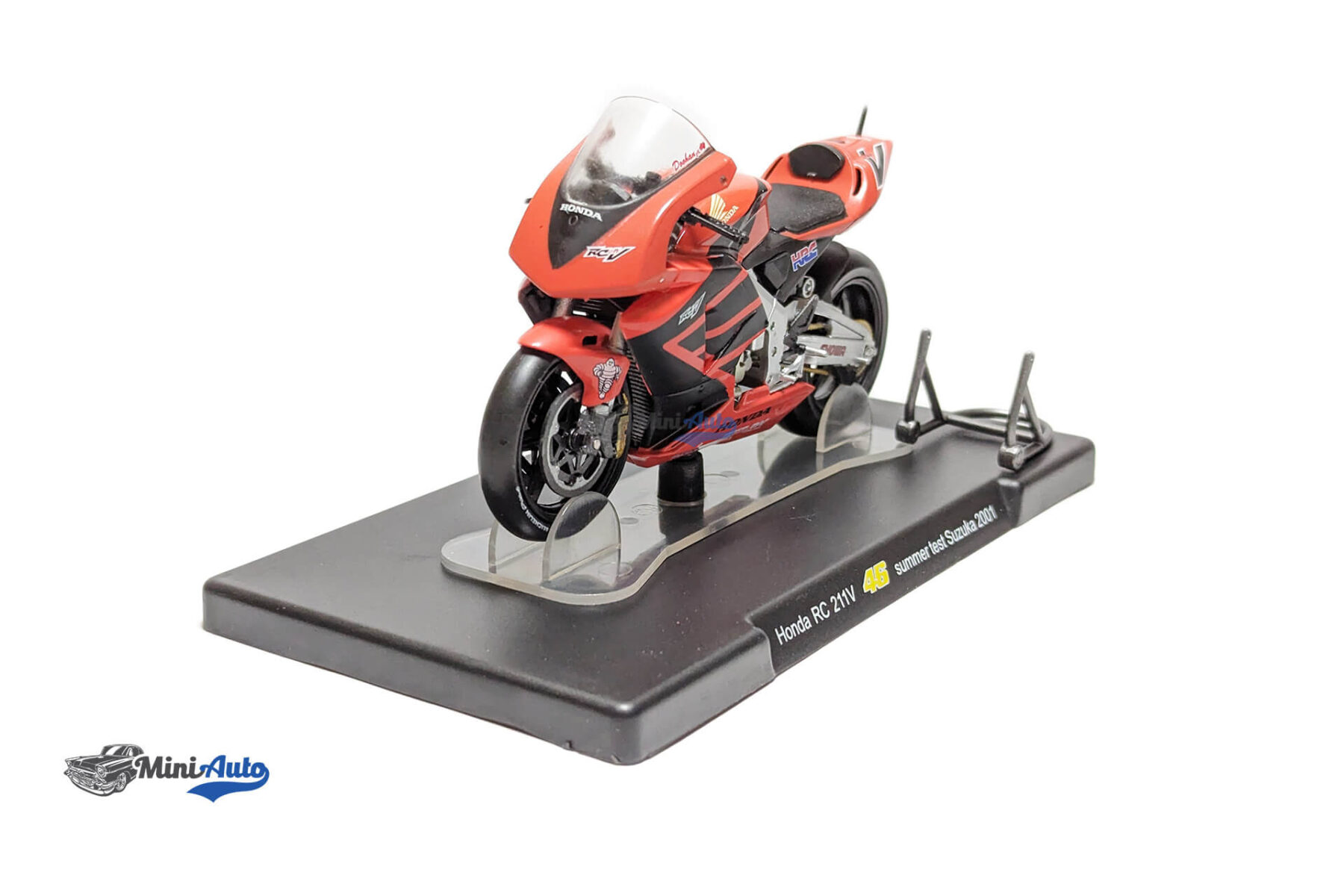 Honda RC211v N 46 Summer Test 2001 Valentino Rossi - Red - Image 3