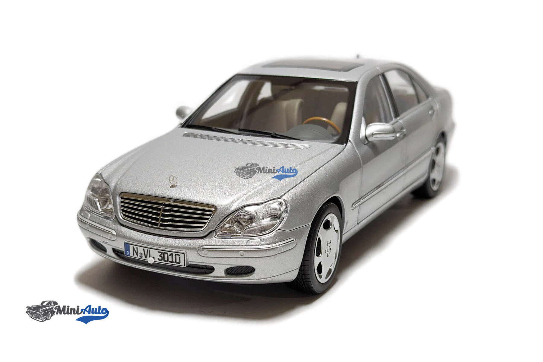 Norev---N183810---Mercedes-Benz-S600---1998---Silver---118_1 Mercedes-Benz S600 - 1998 - Silver - Image 1