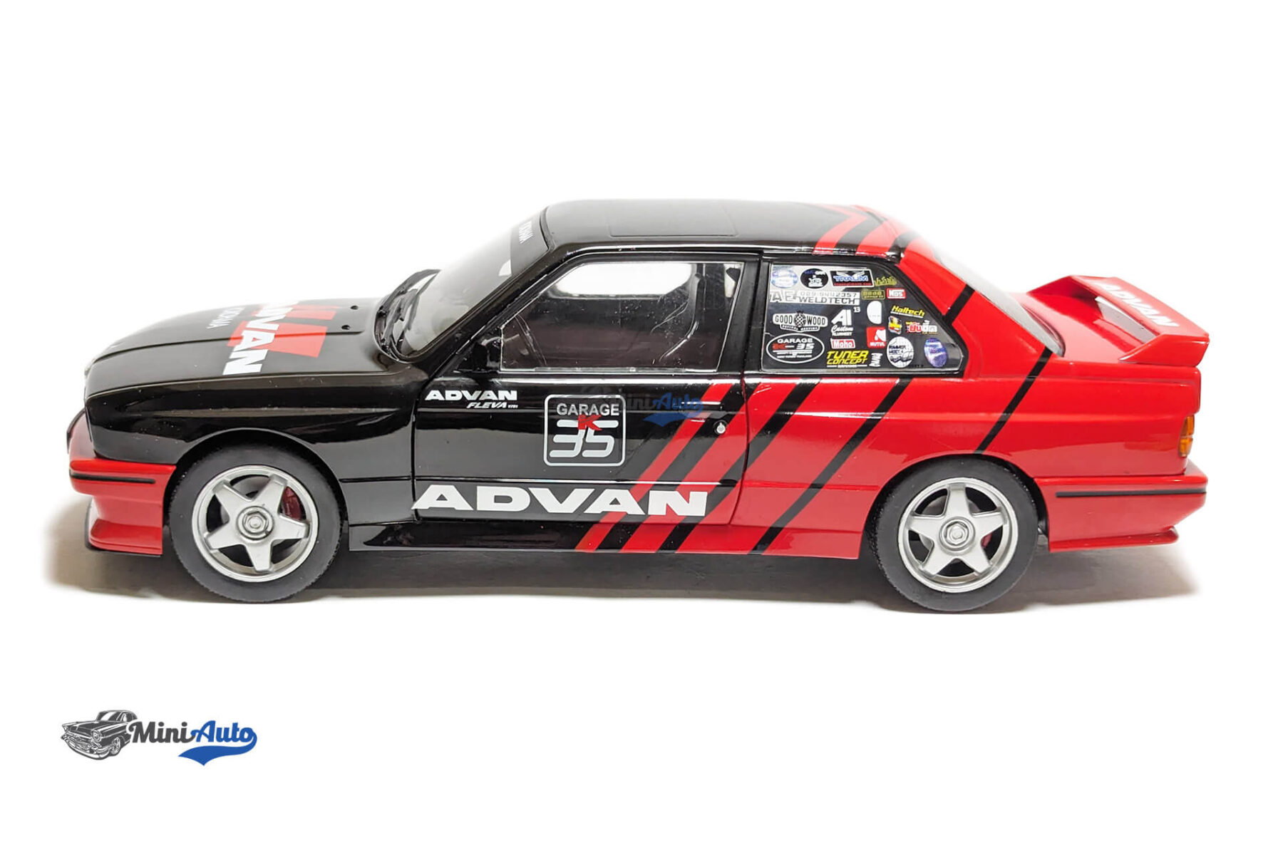BMW M3 (E30) Advan Rally Drift Team 1990 - Black/Red - Image 6